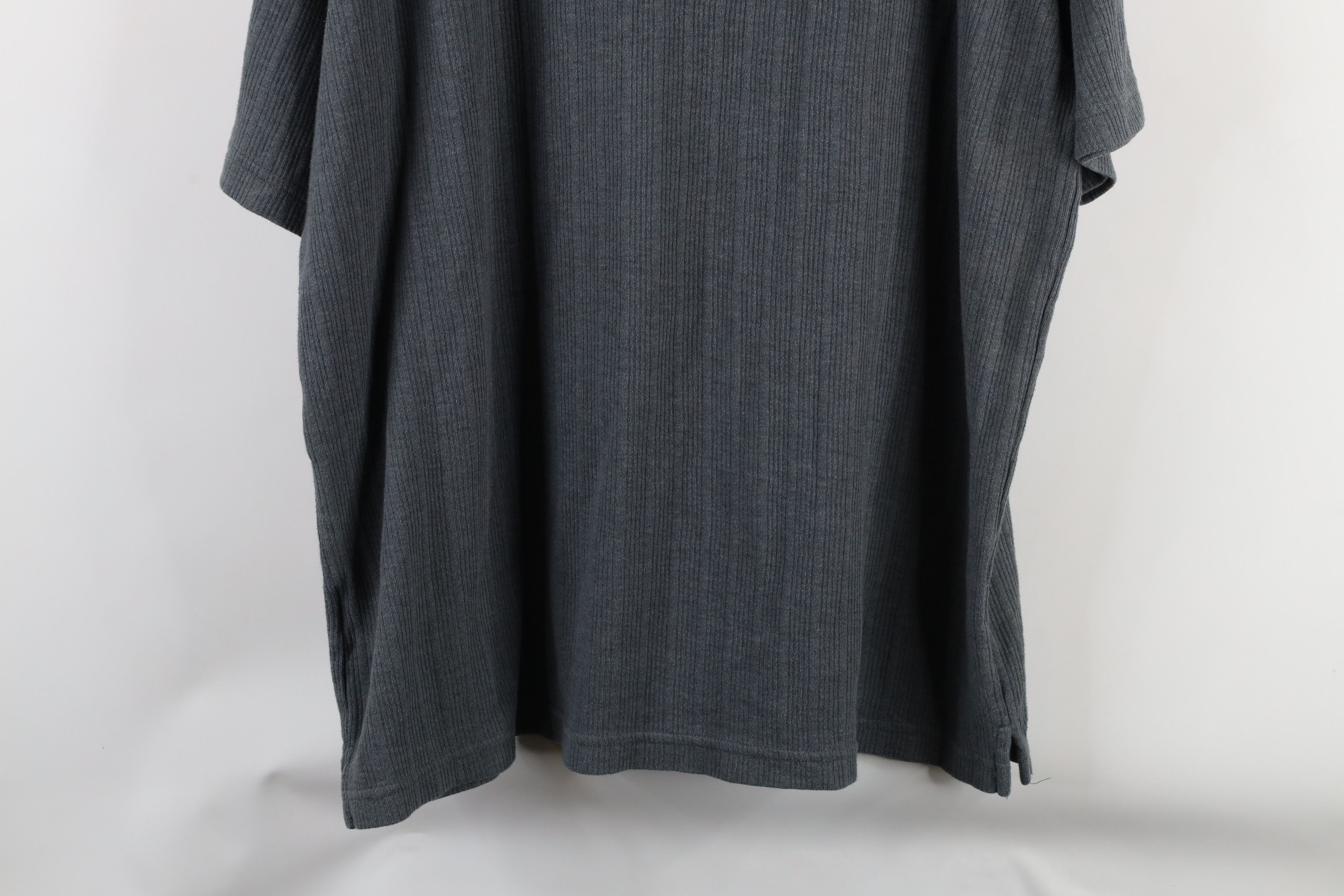 Vintage Vintage 90s Streetwear Baggy Fit Ribbed Knit Henley T-Shirt Size US XL / EU 56 / 4 - 11 Thumbnail