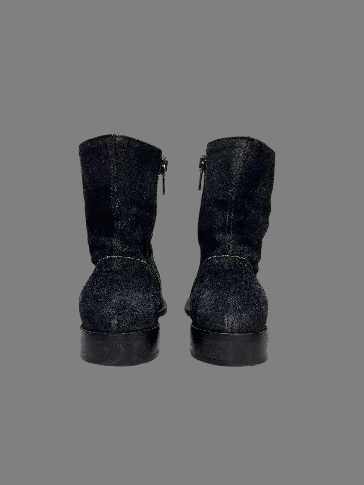 If Six Was Nine Italy Leather Mens Boots AS98 Meltal Zip Rick Owens Style Size US 8 / EU 41 - 7 Thumbnail