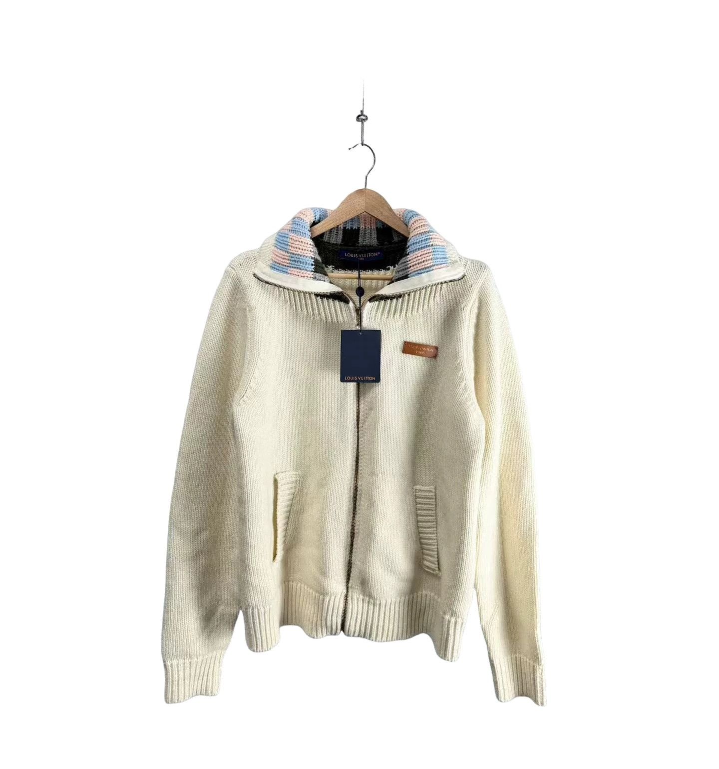 Louis Vuitton Louis Vuitton Embroidered Logo Knit Jacket Size S Size US S / EU 44-46 / 1 - 1 Thumbnail