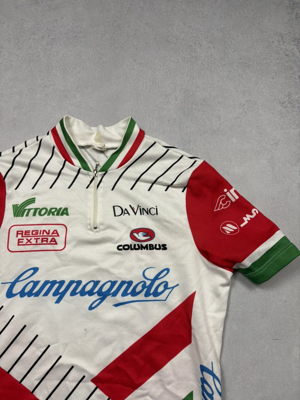 Vintage Vintage 80s Campagnolo Team Vittoria Cycling Jersey Columbus Size US M / EU 48-50 / 2 - 3 Thumbnail
