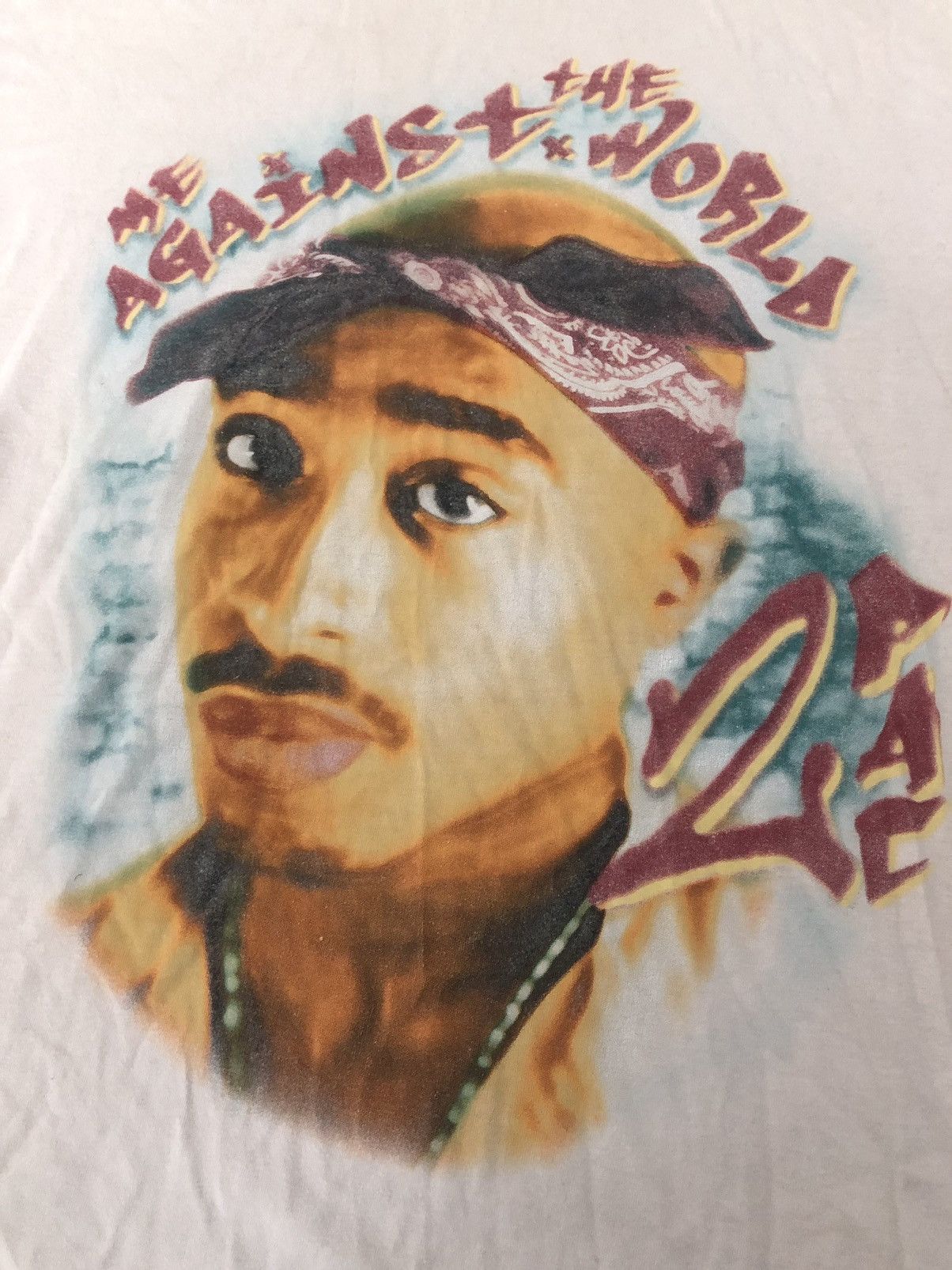 Vintage Vintage 2pac 'Me Against The World' Tee Size US M / EU 48-50 / 2 - 2 Thumbnail