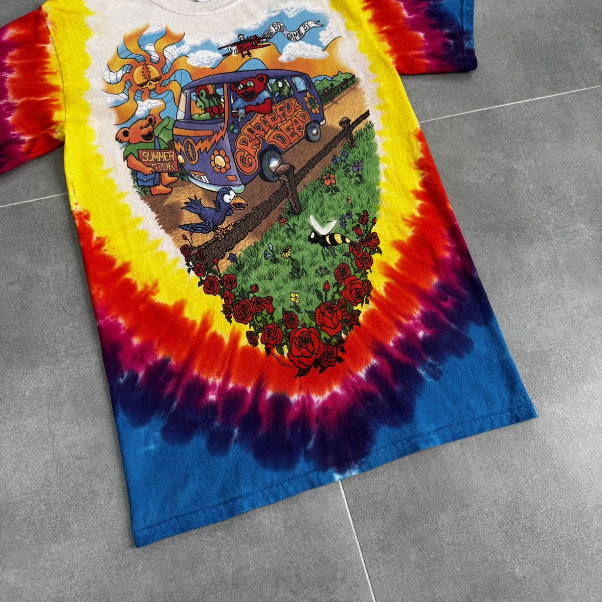 Liquid Blue Vintage 1994 Grateful Dead Summer Tour Bus Tie Dye Shirt Size US S / EU 44-46 / 1 - 3 Thumbnail