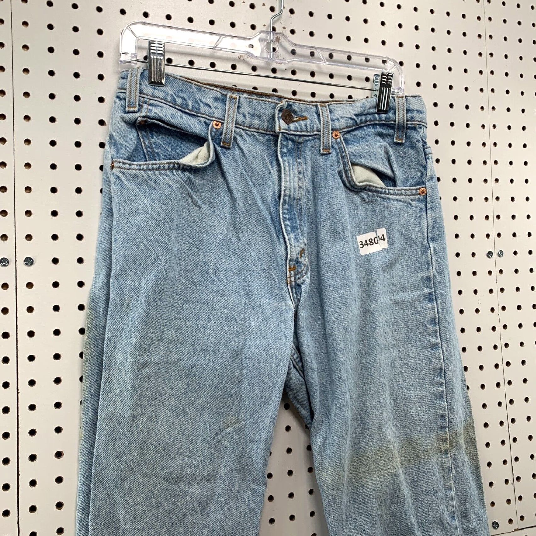Levi's VINTAGE Levi's 550 Jeans Mens 32x34 Light Wash Orange Tab Denim 90s Slim/Tapered Men Size US 32 / EU 48 - 4 Thumbnail