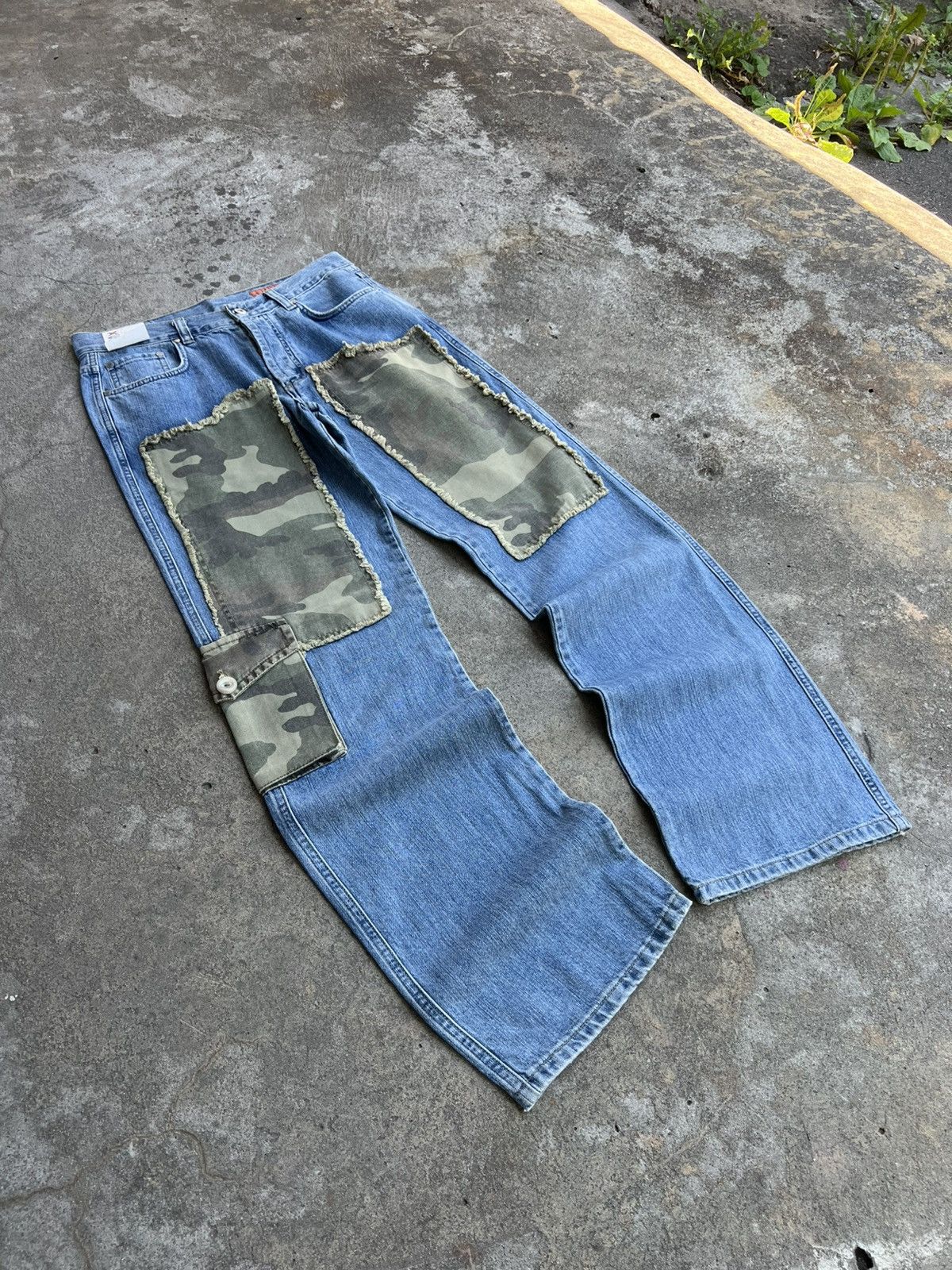 Other Crazy japanese If Six Was Nine Type Camo Avant garde Jeans Size US 32 / EU 48 - 3 Thumbnail