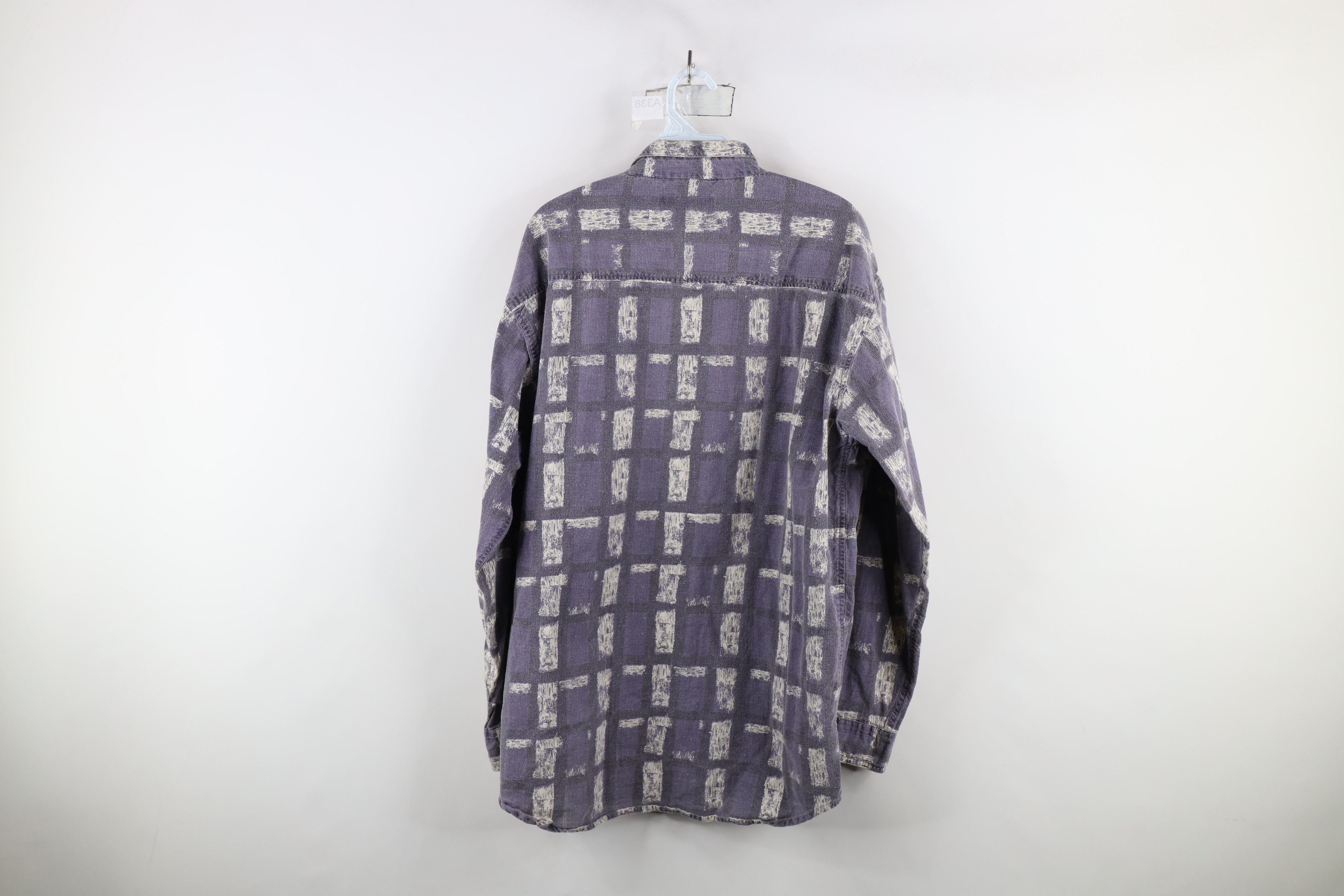 Vintage Vintage 90s Streetwear Faded Stonewash Collared Button Shirt Size US M / EU 48-50 / 2 - 10 Thumbnail