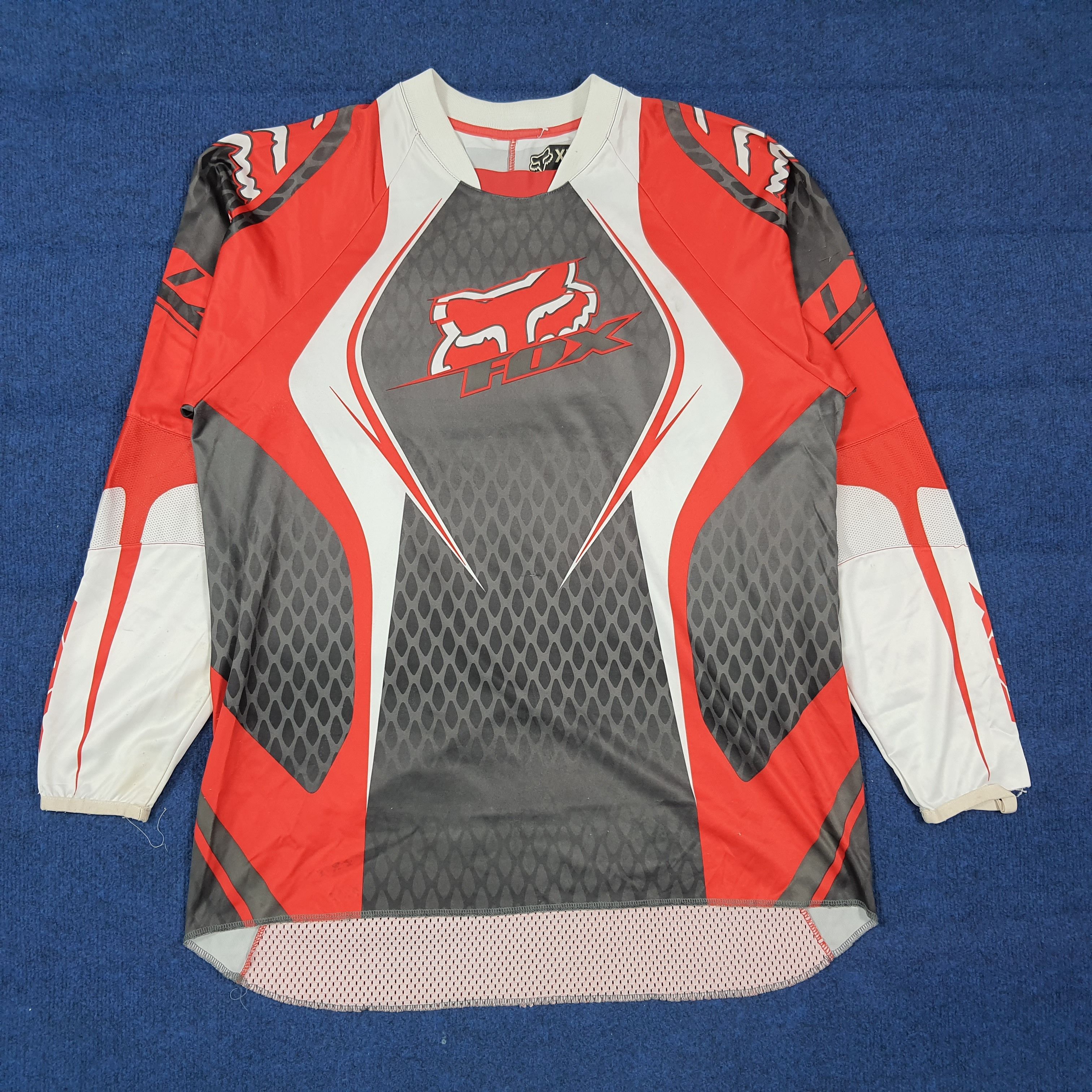 Fox Racing Vintage Fox Racing Motorsports Jersey C285N69 Size US XL / EU 56 / 4 - 1 Thumbnail