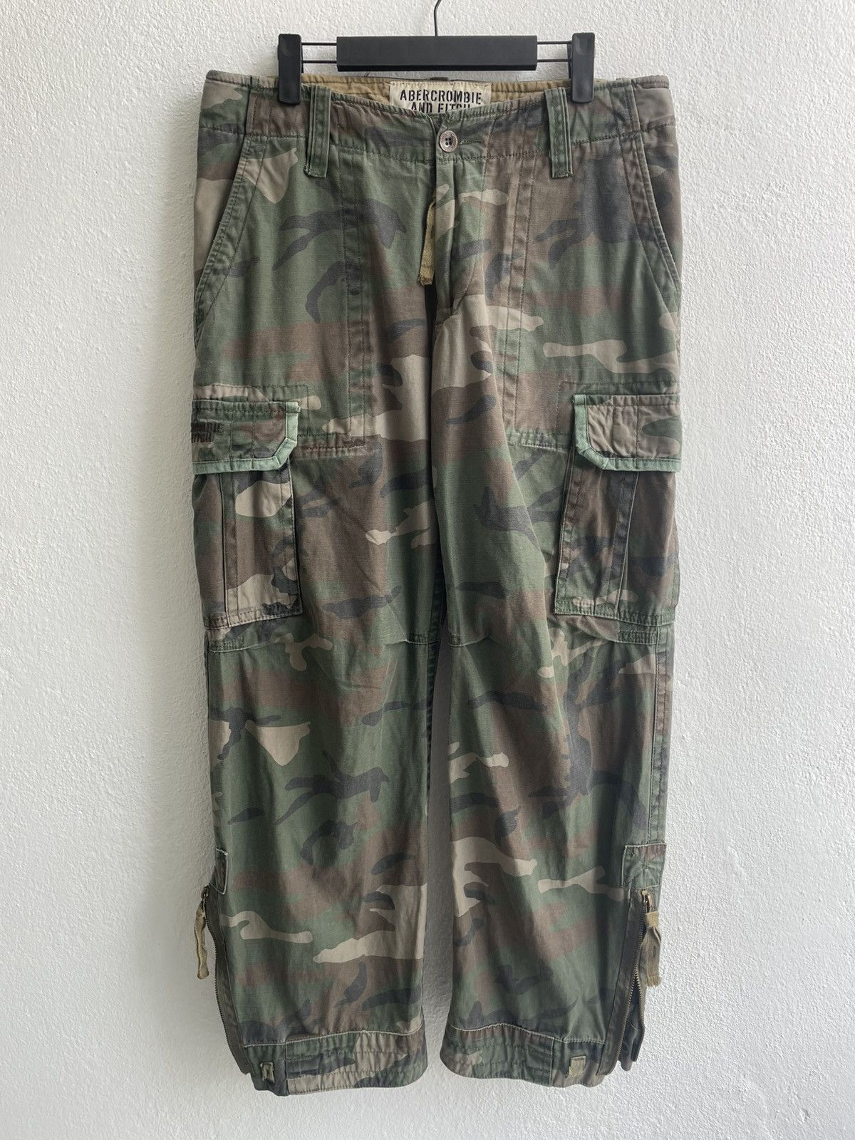 Abercrombie & Fitch Vintage 00's Abercrombie & Fitch Camo Cargo Pants Size US 35 - 5 Thumbnail