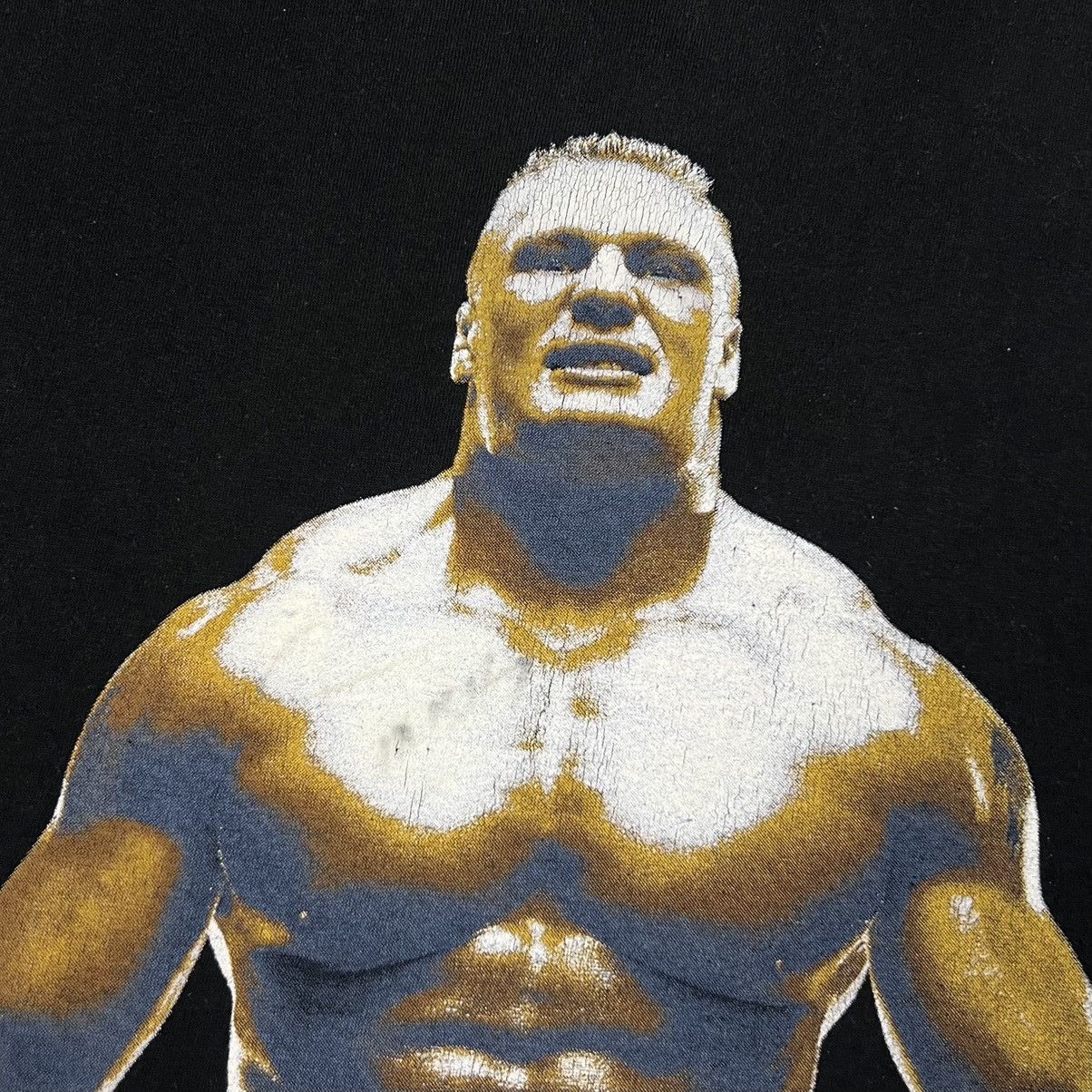 Vintage × WWE × WWF Vintage WWE Brock Lesnar European Tour 2002 WWE T Shirt M/L Size US M / EU 48-50 / 2 - 12 Thumbnail