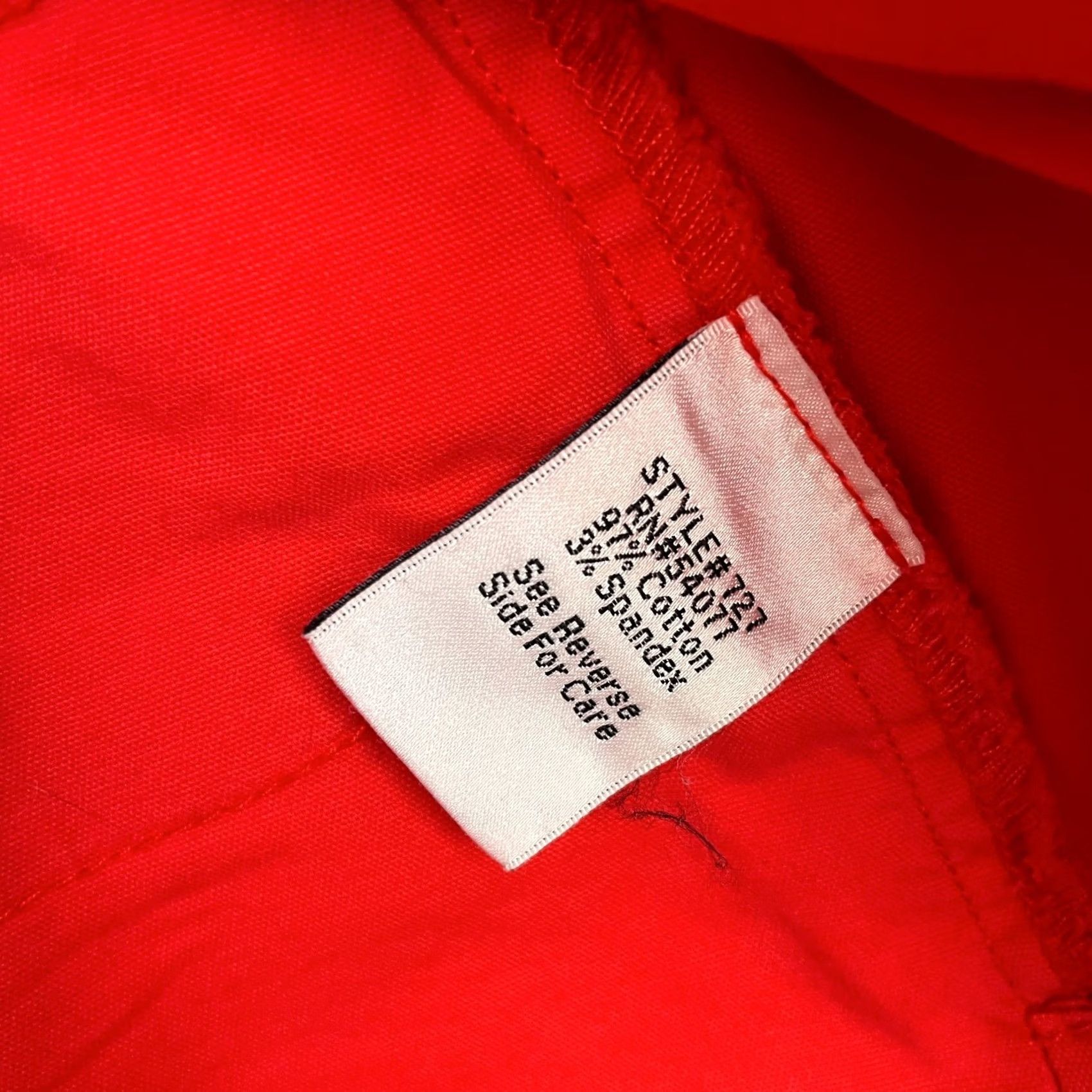 Vintage Cabi Jacket Womens M Red Military Coat Button Back Ruffle Short Sleeve Pocket Breathable Collared Pockets Dressy Casual Workwear CD 727? Size M / US 6-8 / IT 42-44 - 4 Thumbnail