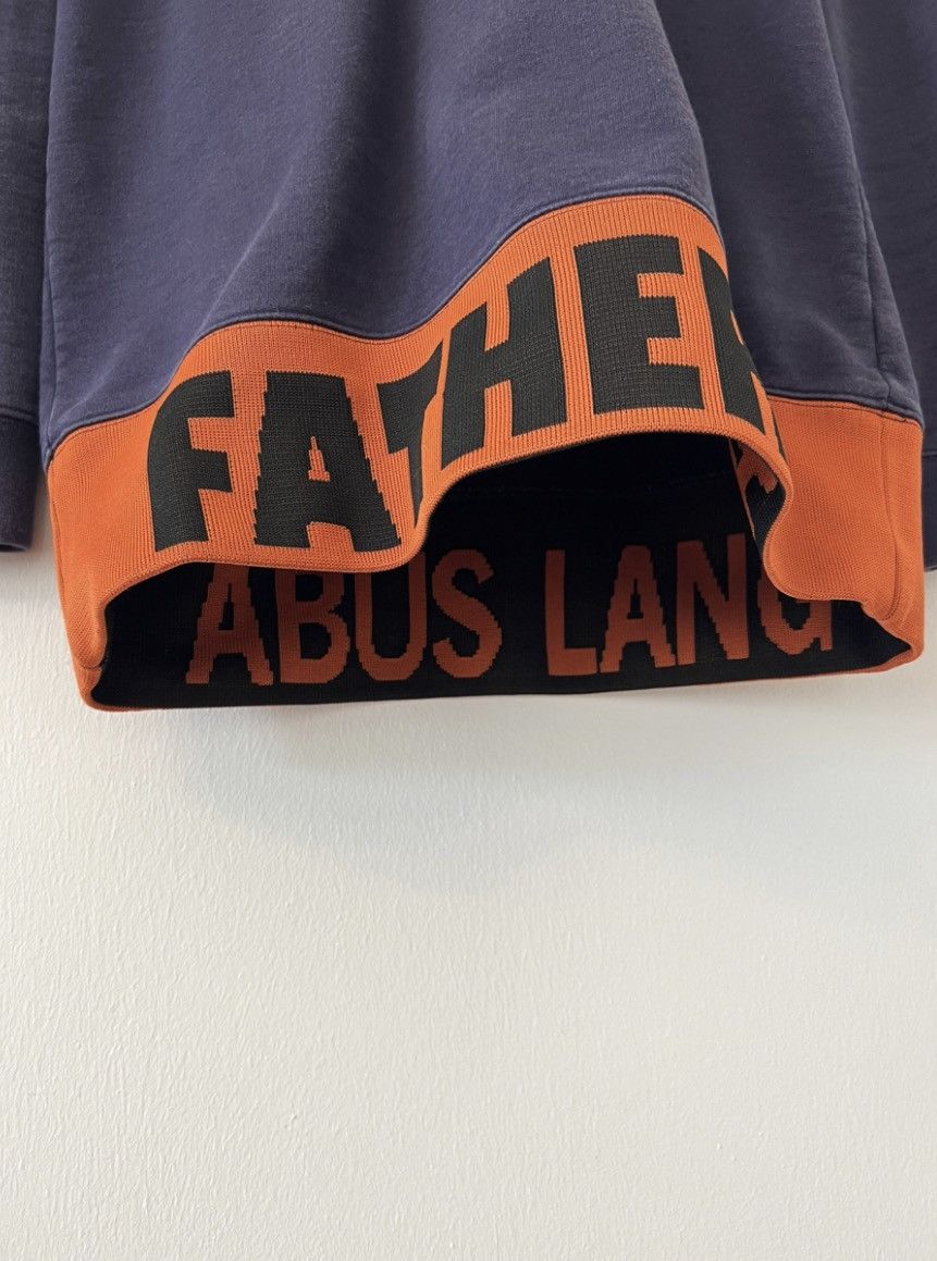 Raf Simons × Sterling Ruby Fathers // Abus lang shark bite sweater with text ribbing Size US XL / EU 56 / 4 - 4 Thumbnail