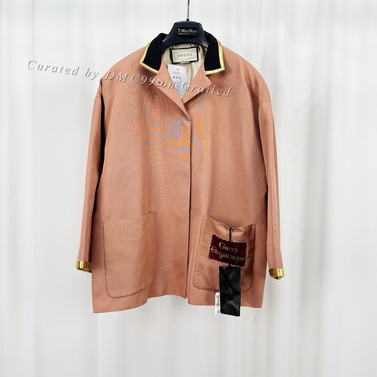Gucci Gucci Gold Thread Embroidered Letter Jacket Size S / US 4 / IT 40 - 1 Thumbnail