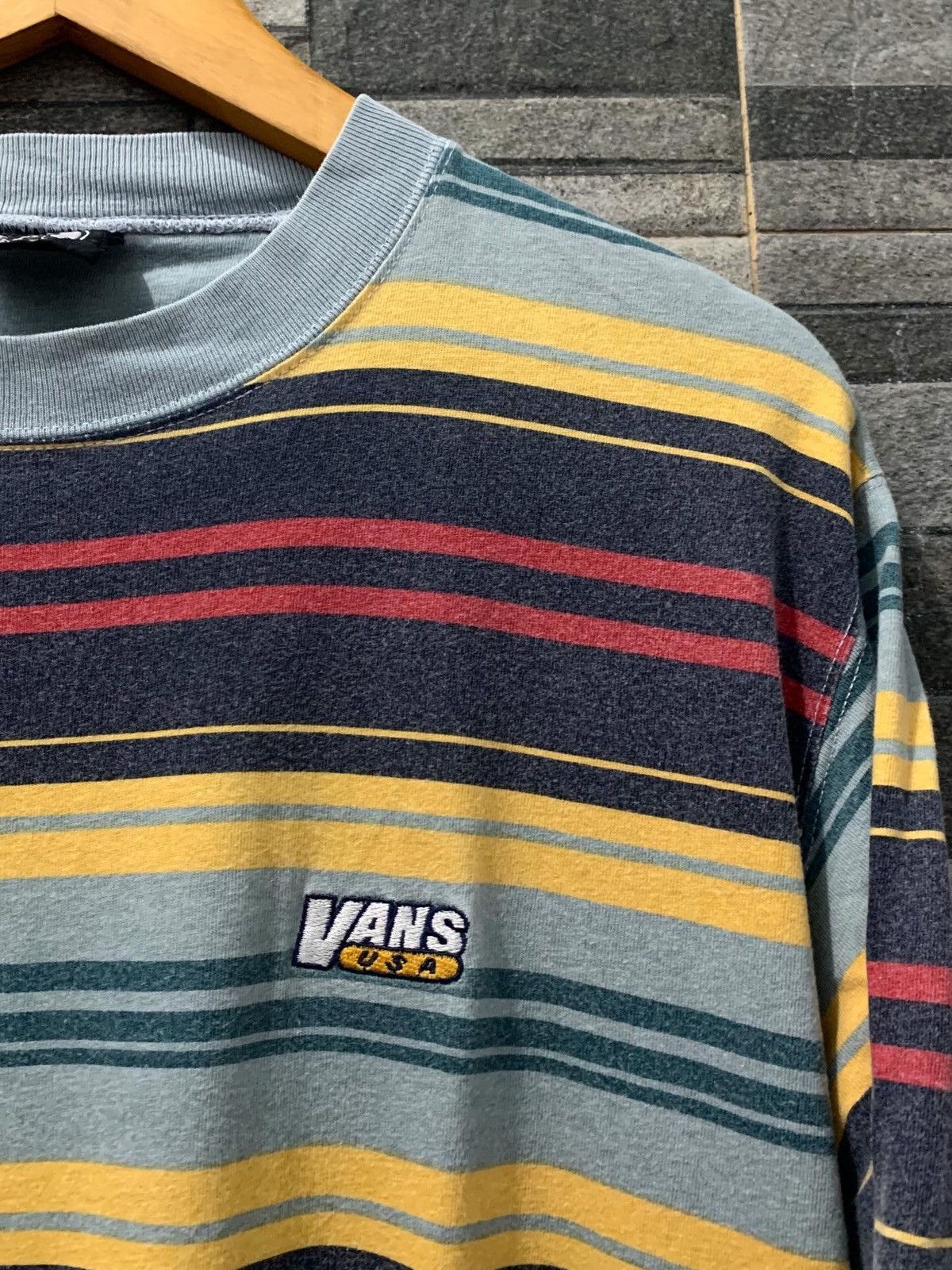 Vans Vintage Vans Stripe Tee Size US M / EU 48-50 / 2 - 2 Thumbnail