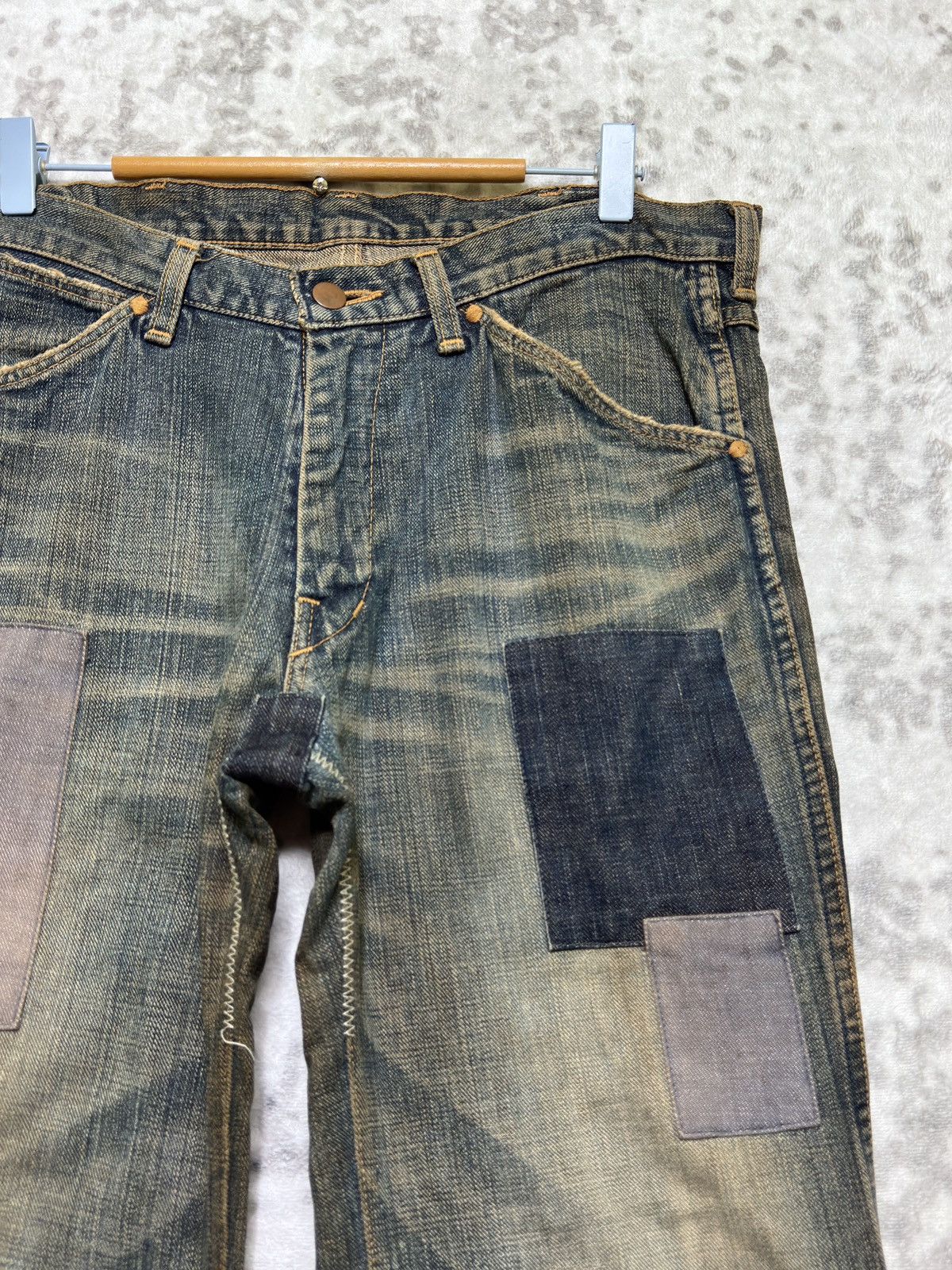Number (N)ine Number Nine AW03 "Touch Me I'm Sick" Runway Rusty Wash Denim Size US 32 / EU 48 - 5 Thumbnail