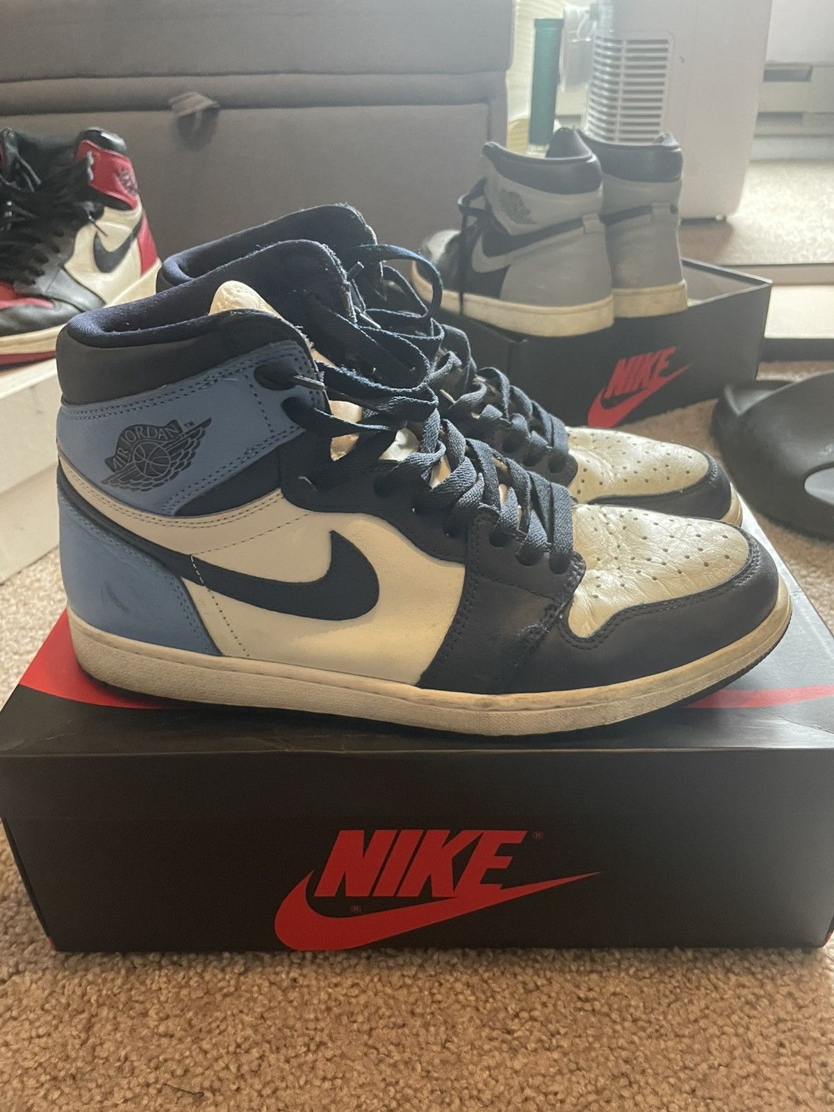 Nike Jordan 1 Retro High Obsidian Size 11 Size US 11 / EU 44 - 4 Thumbnail
