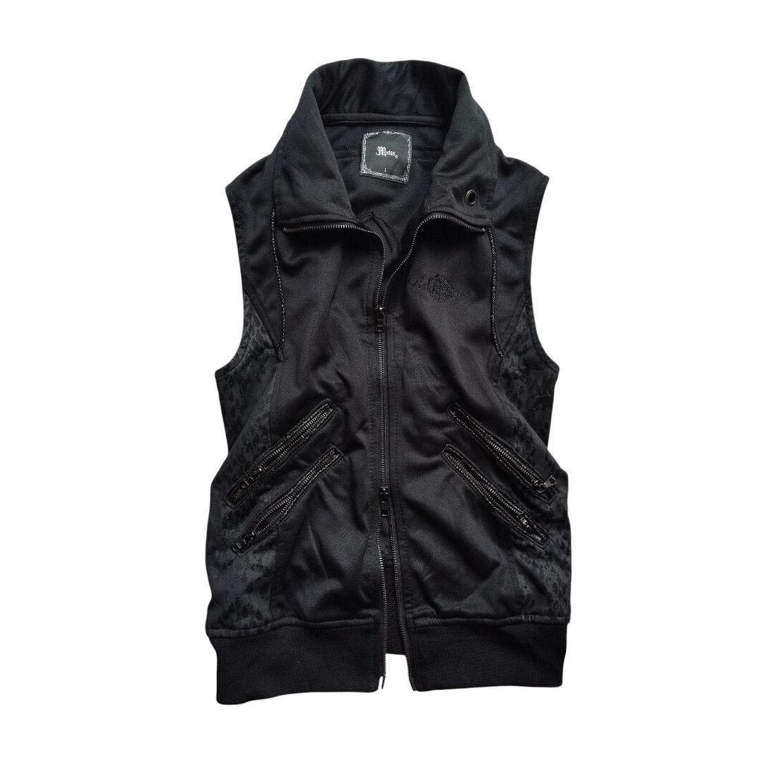 14th Addiction Wildheart studded gem leather vest | Grailed