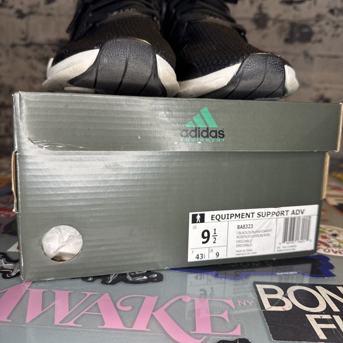 Adidas Adidas EQT Support ADV Core Black Sub Green BA8323 Sz 9.5 Size US 9.5 / EU 42-43 - 7 Thumbnail
