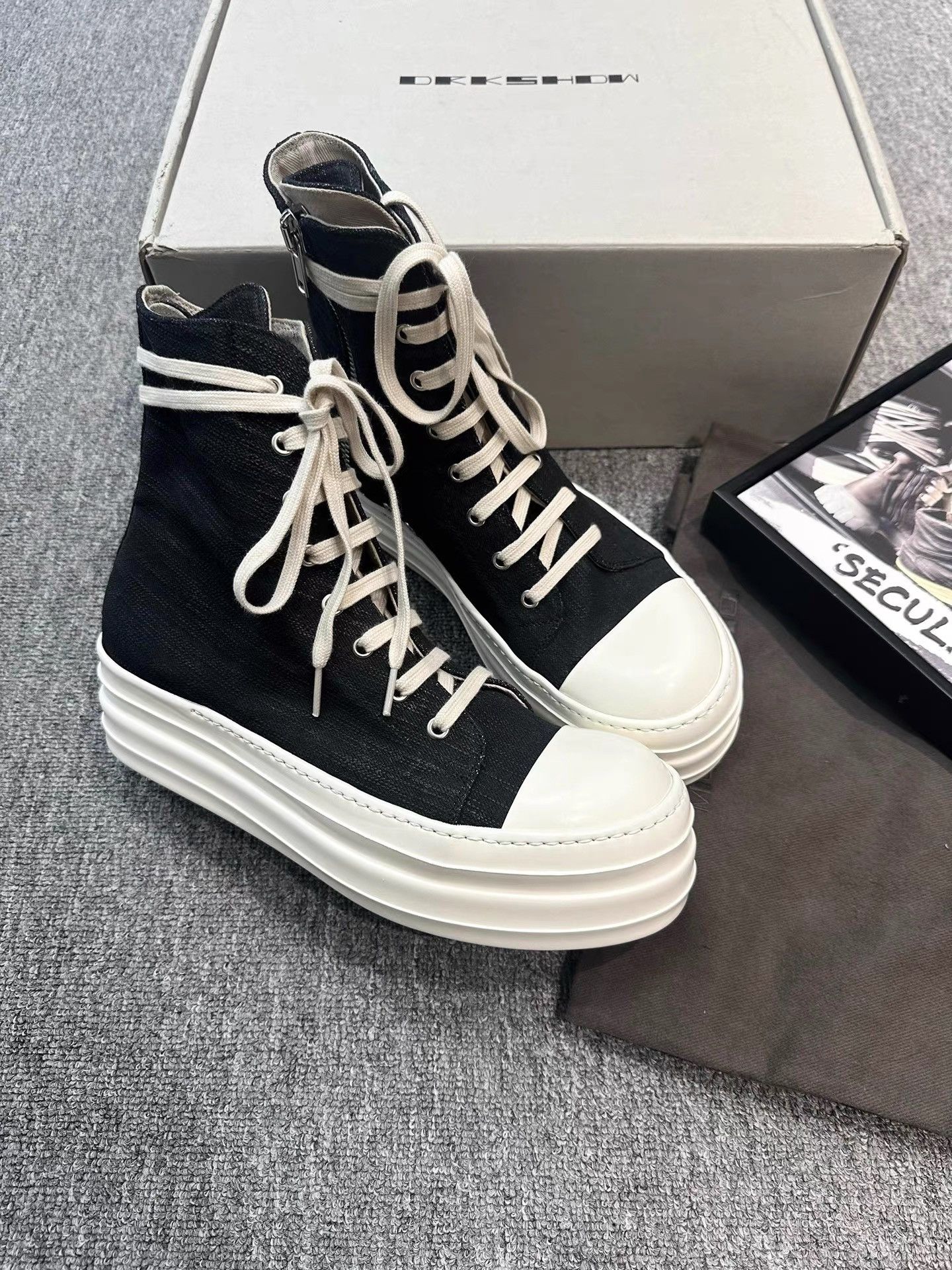 Rick Owens Rick Owens Double Sole High-top Shoes K34 Size US 9 / EU 42 - 1 Thumbnail