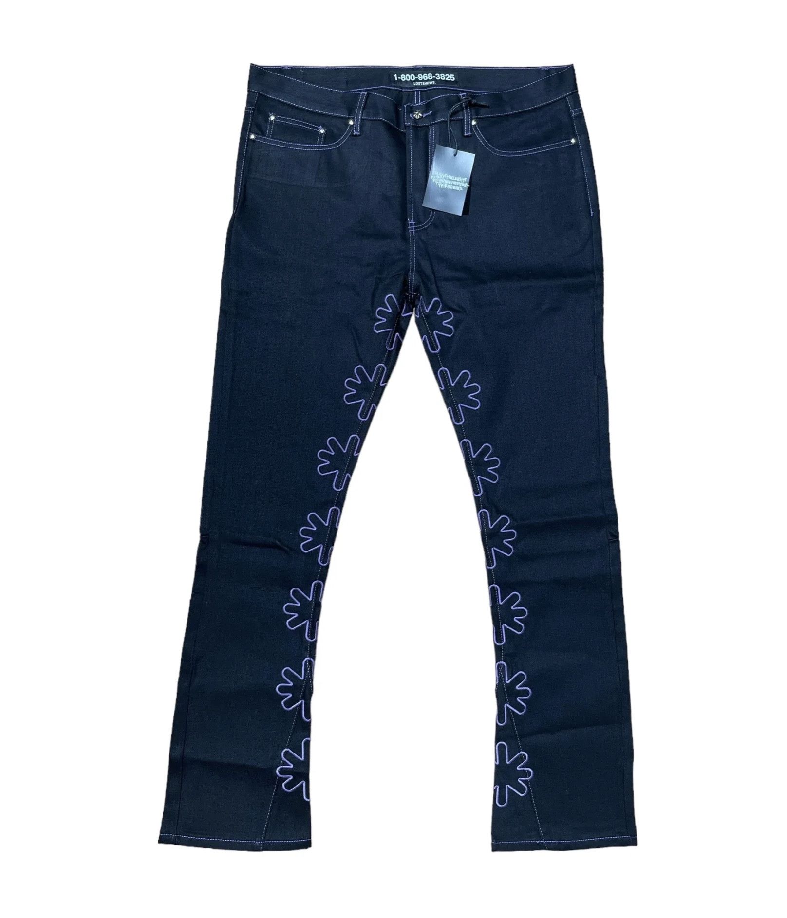 LOSTSHDWS Lost Shadows Outline Denim Sun Logo Pant | Grailed