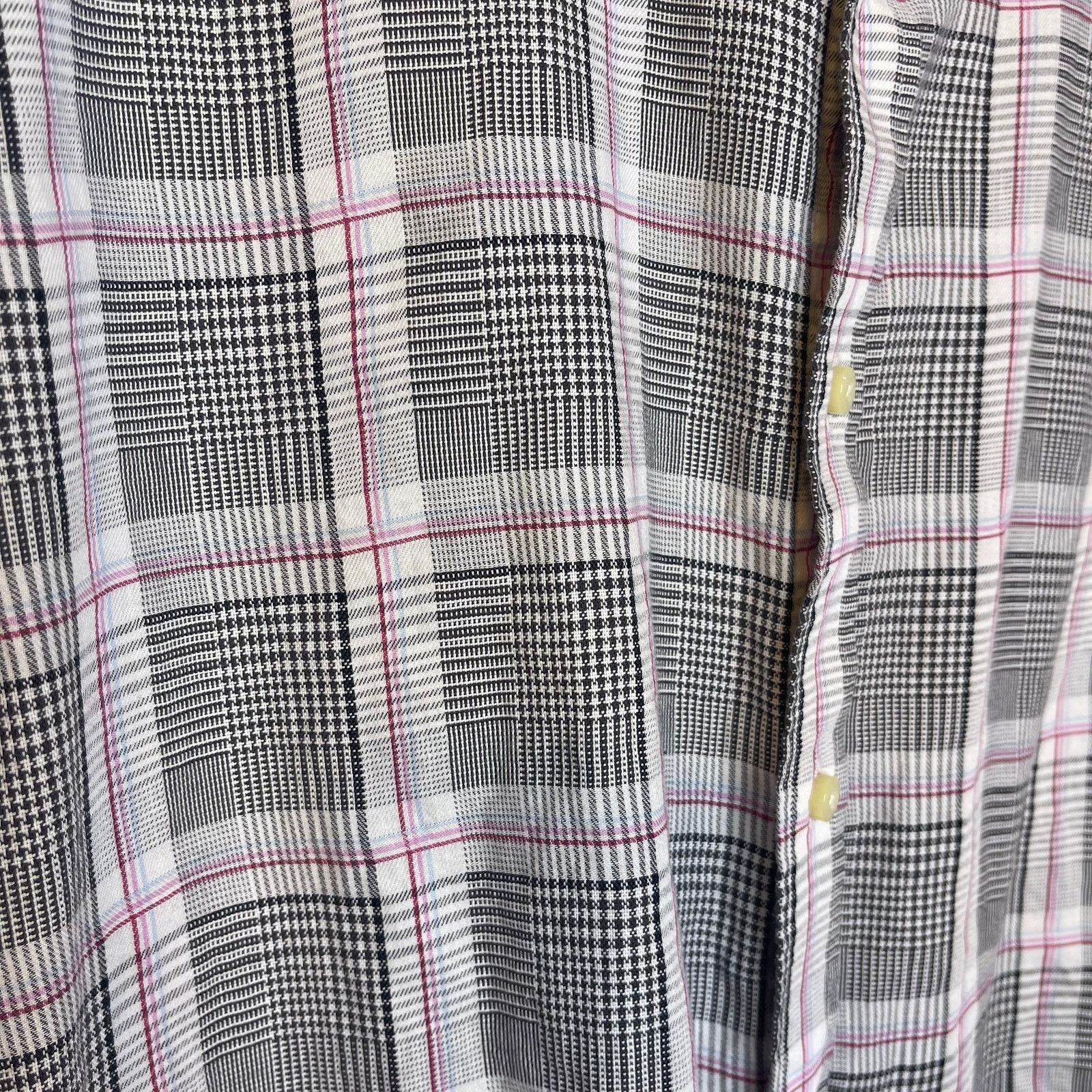 Thomas Dean Thomas Dean Button Down Plaid Cotton Casual Shirt, XXL Size US XXL / EU 58 / 5 - 4 Thumbnail