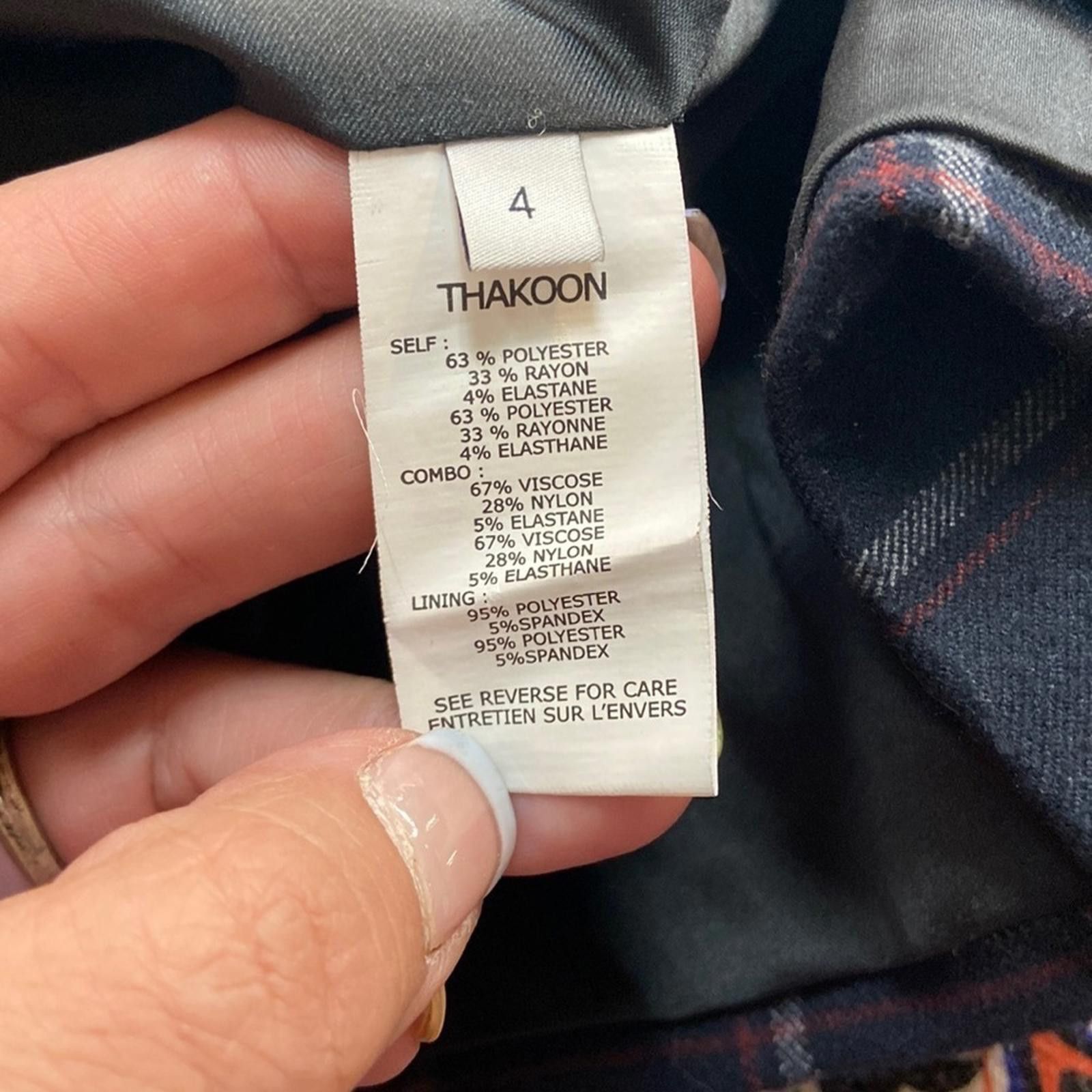 Designer Thakoon Addition 4 Plaid Straight Mini Skirt – Size 27" / US 4 / IT 40 - 5 Thumbnail