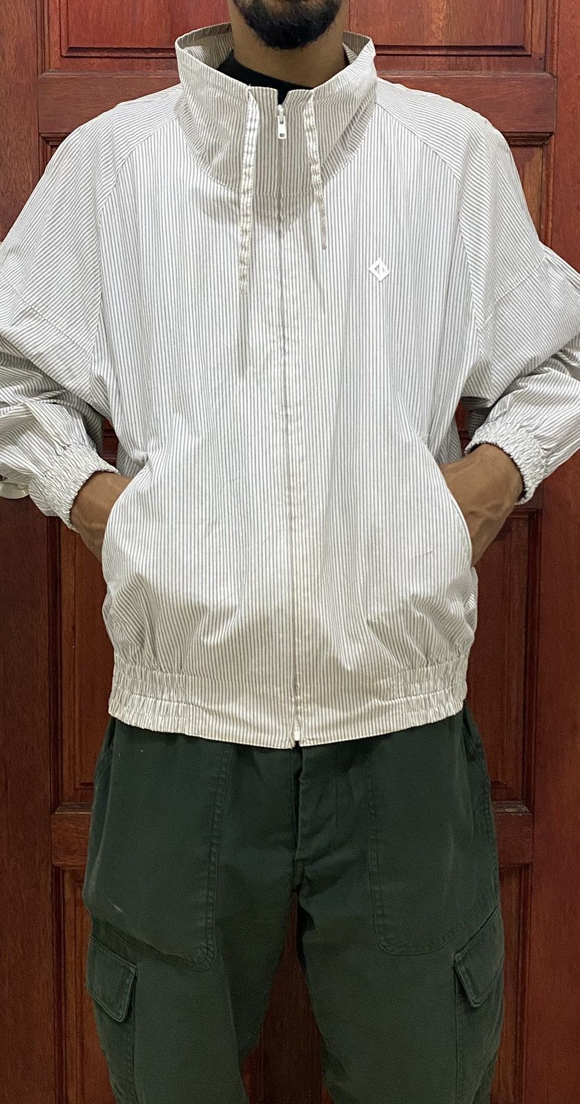 Christian Dior Monsieur Vtg 90s Christian Dior Sport hickory Jacket Bomber Style Size US L / EU 52-54 / 3 - 16 Thumbnail