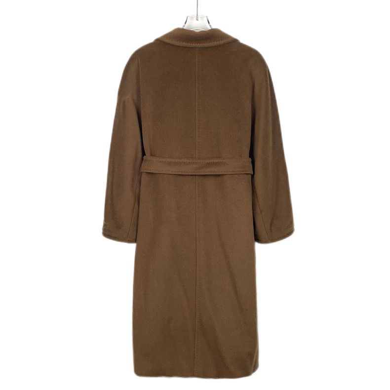 Max Mara Max Mara 101801 Brown Sheep Wool Lapel Double-breasted Fli Size XXS / US 00 / IT 34 - 2 Thumbnail
