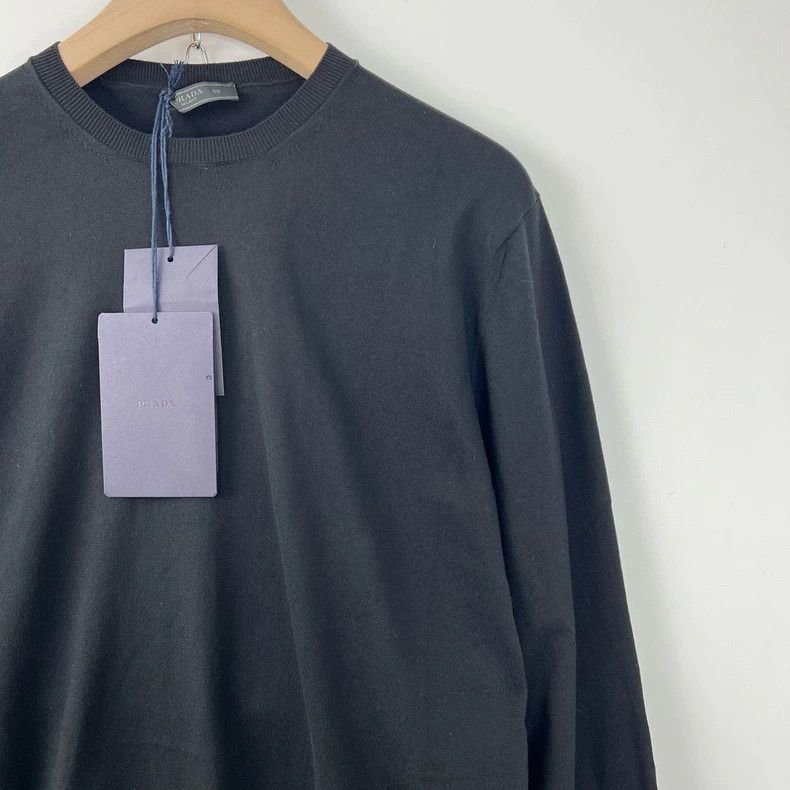 Prada Prada Black round-neck knitted undershirt 2505-Nextarrow Size US M / EU 48-50 / 2 - 5 Thumbnail