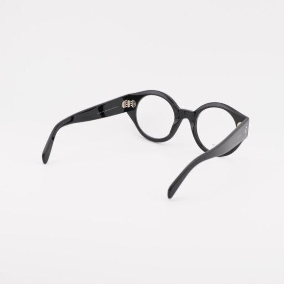 Celine Celine CL50123I 001 Eyeglasses Shiny Black 48mm Round Frame Size ONE SIZE - 8 Thumbnail