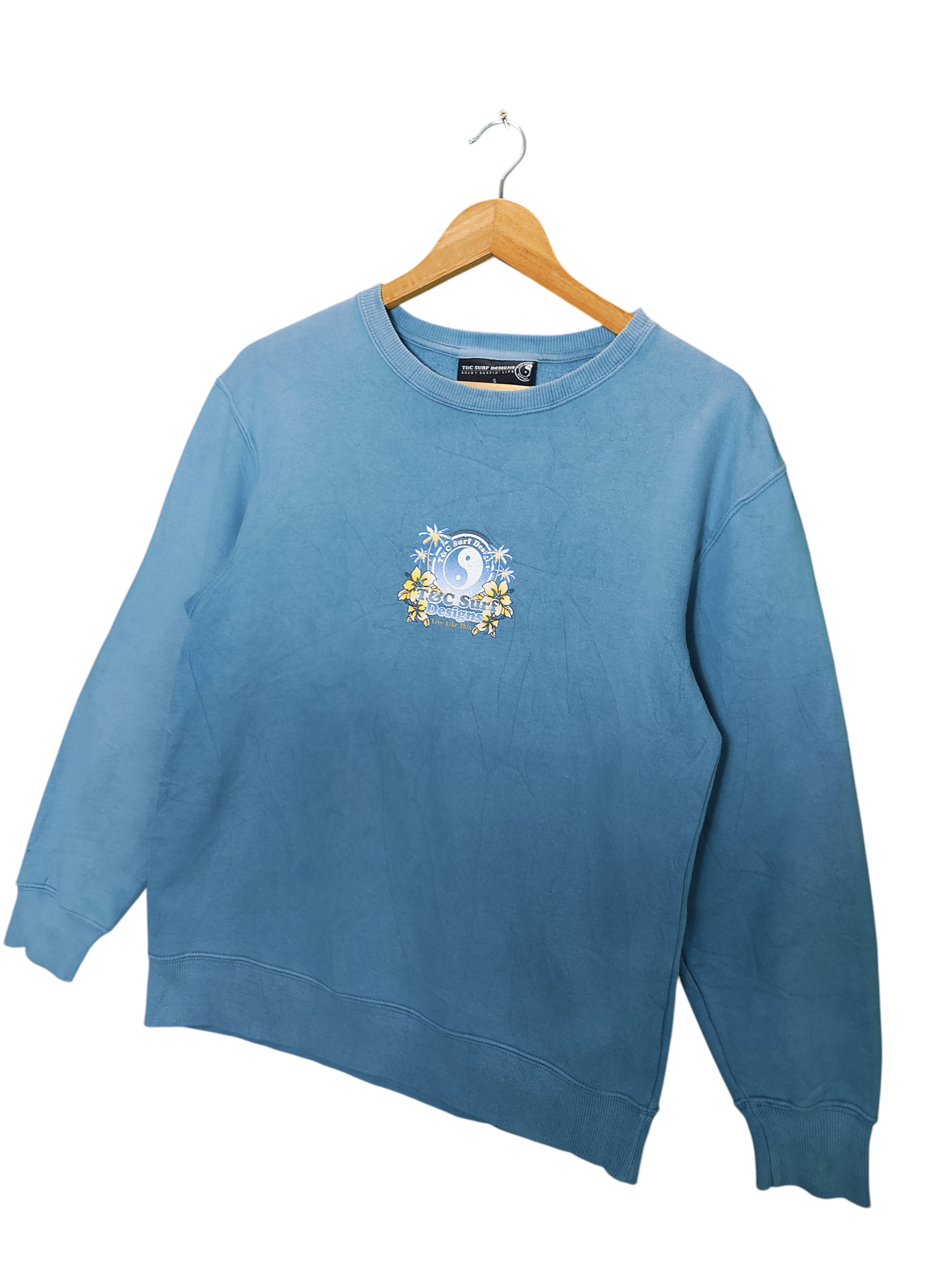 Other Vintage TnC Surf With Back Big Graphic Crewneck sweatshirt Size US S / EU 44-46 / 1 - 3 Thumbnail