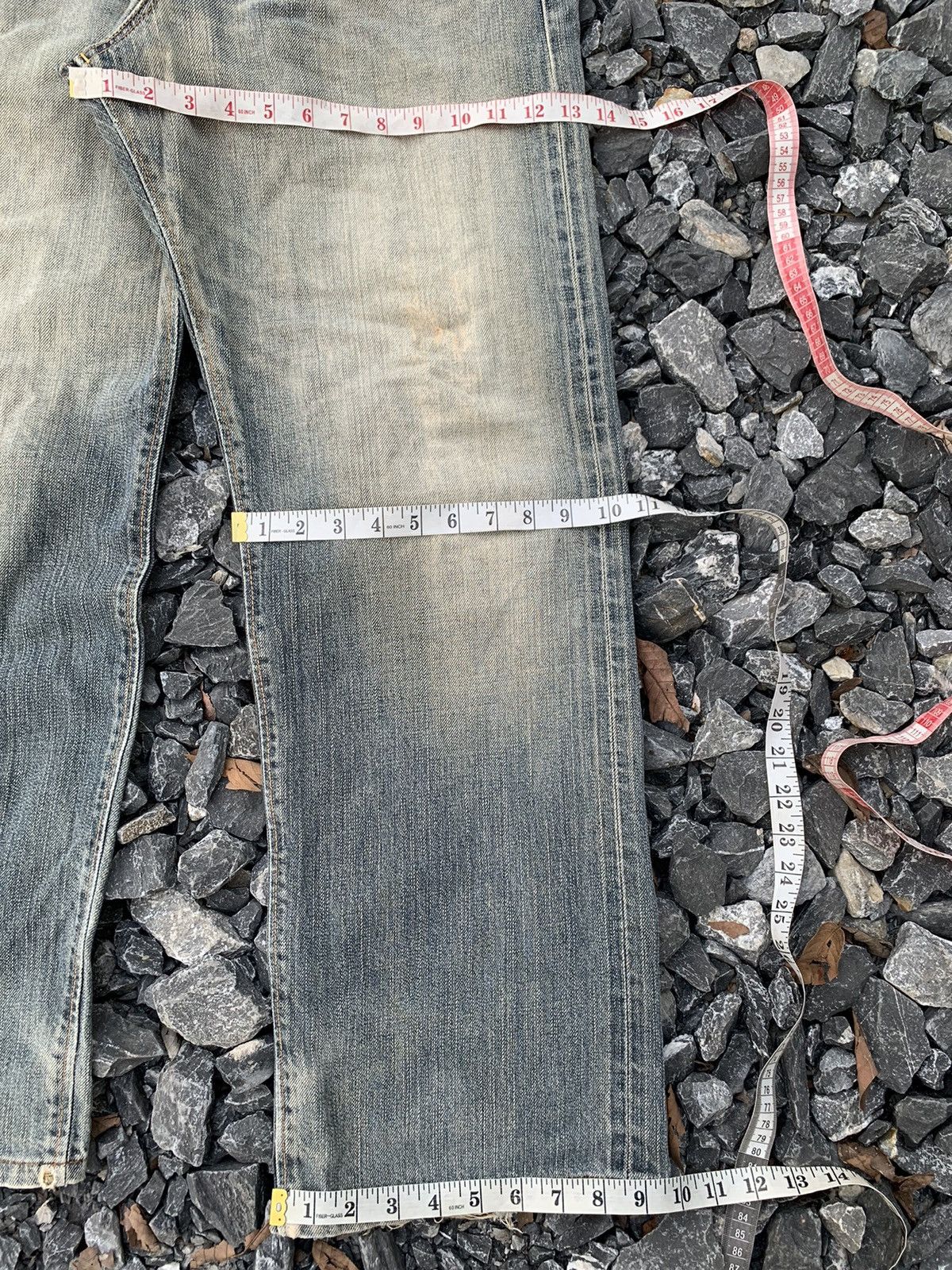 Edwin VINTAGE EDWIN 505Z SELVEDGE RUSTY JAPANESE DISTRESSED DENIM Size US 34 / EU 50 - 19 Thumbnail