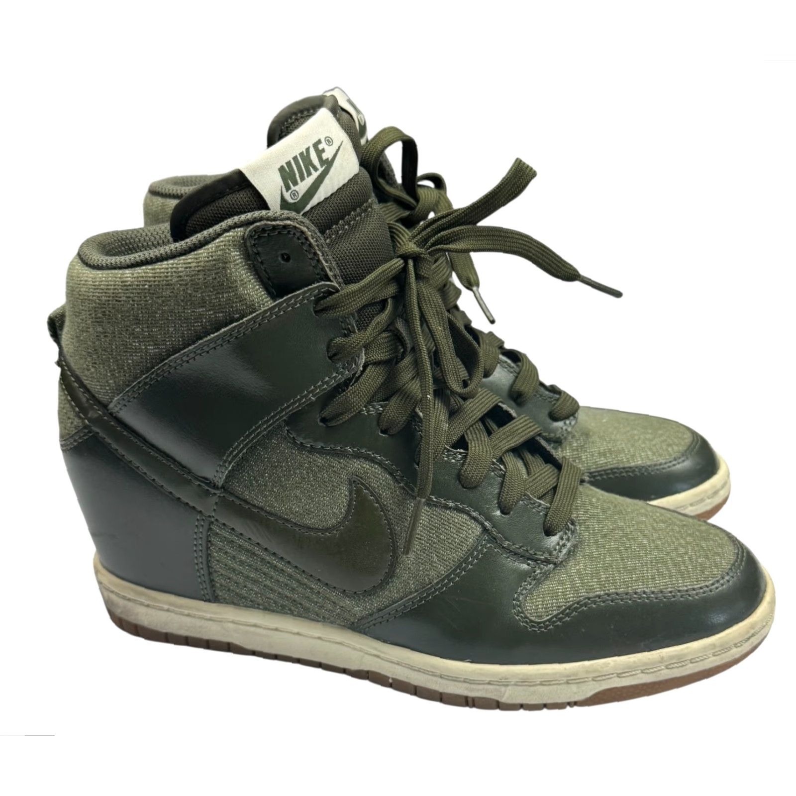 Nike Nike Dunk High Sky Hi Essentials 644877-301 Sneakers Olive Green Womens Size 7.5 Size US 8 / IT 38 - 5 Thumbnail