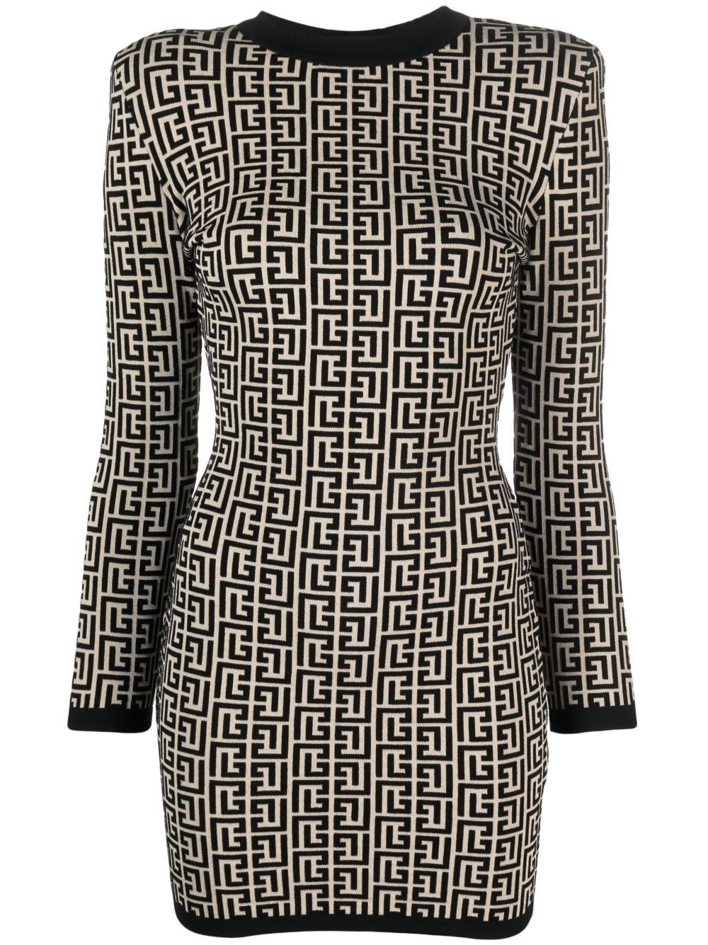 Balmain MONOGRAM KNIT SHORT DRESS Size S / US 4 / IT 40 - 1 Thumbnail