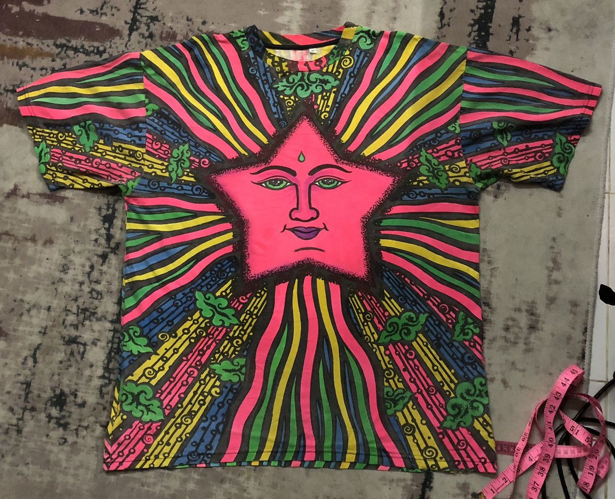 Vintage Vintage AOP Pop Art Multicolour Very Rare Size US XL / EU 56 / 4 - 10 Thumbnail