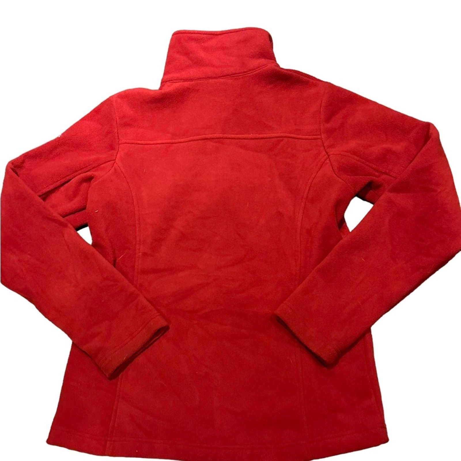 Columbia Columbia Women's Small Red Alabama Full Zip Fleece Jacket Size S / US 4 / IT 40 - 3 Thumbnail