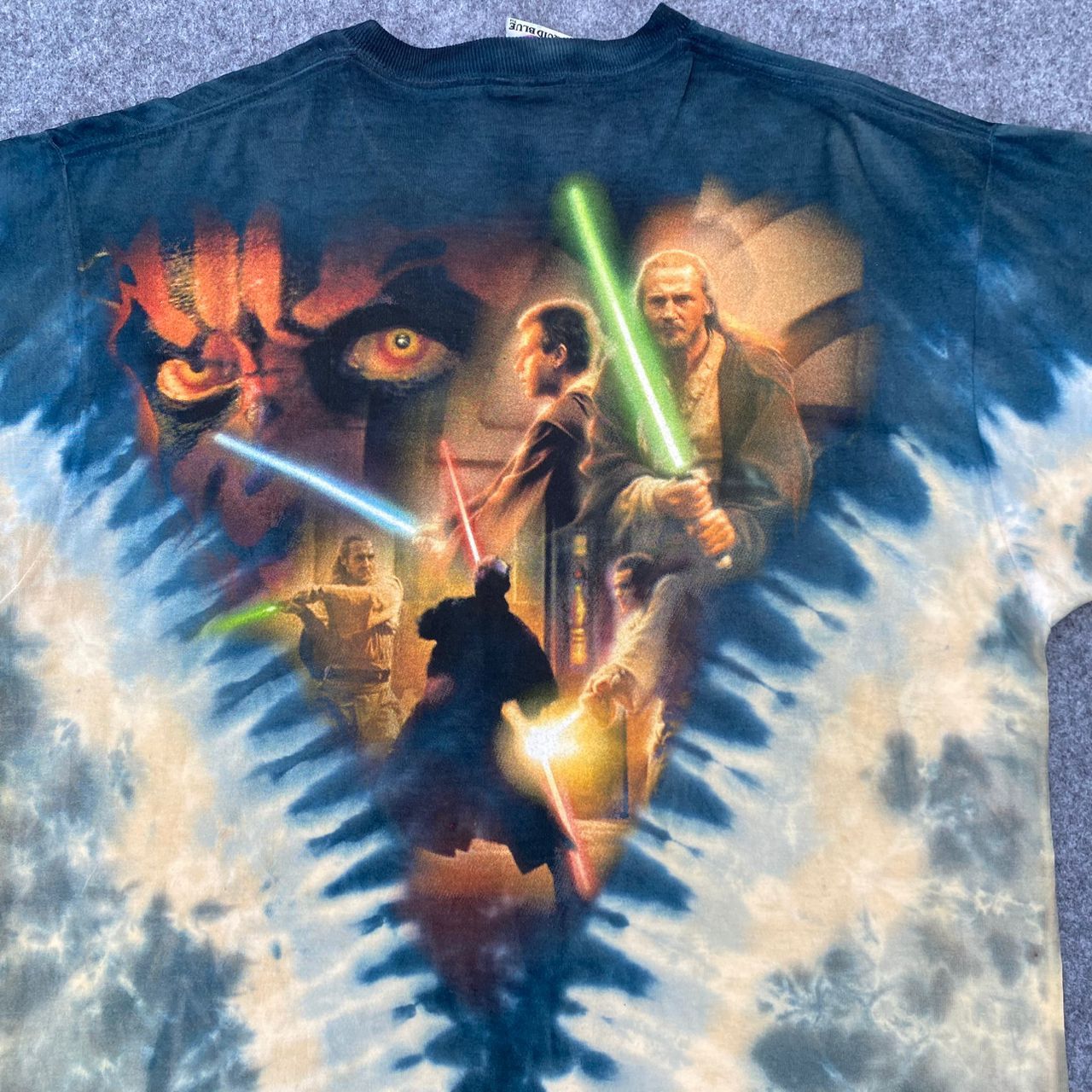 Liquid Blue Rare Vintage 90s Star Wars Episode 1 Liquid Blue Tshirt Size US L / EU 52-54 / 3 - 5 Thumbnail