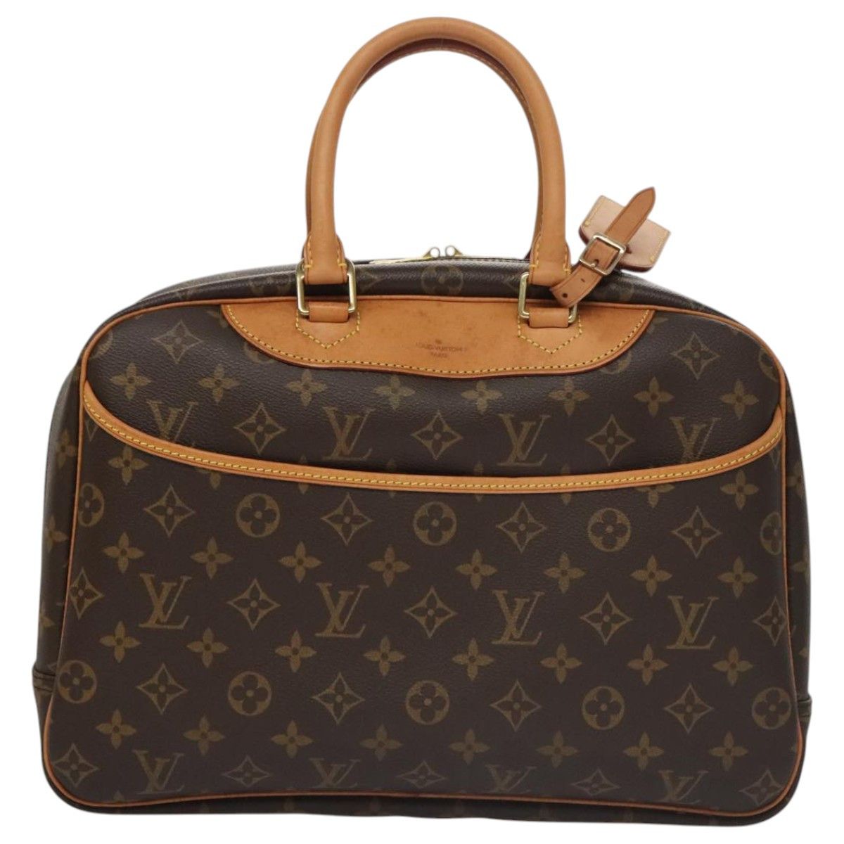 Deauville Brown Canvas Handbag (Pre-Owned)