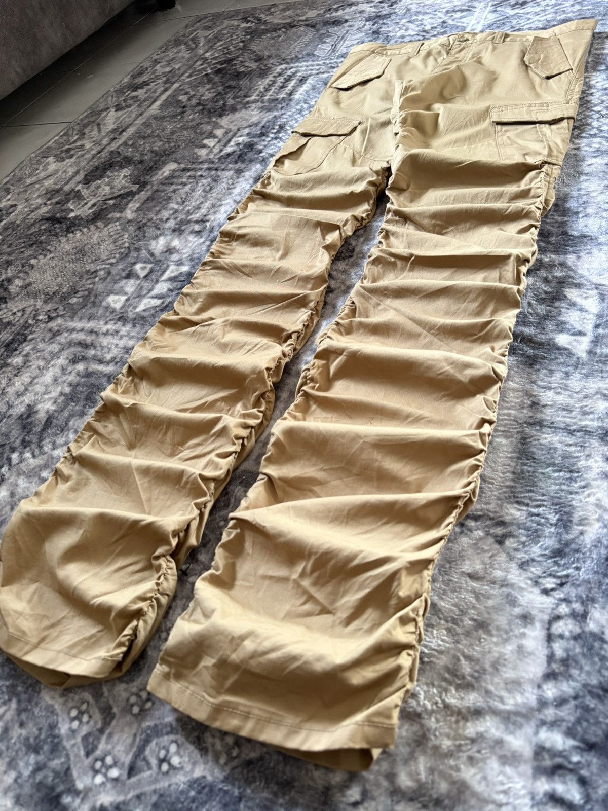 Tornado Mart Tornado Mart japan 40” inseam tornado stacked cargo pants Size US 32 / EU 48 - 14 Thumbnail