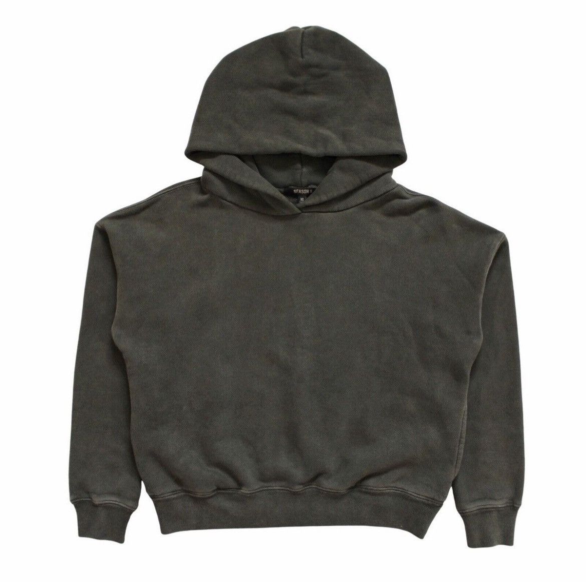 Yeezy Season YEEZY SEASON 6 SAMPLE LA APPAREL WASHED BLACK HOODIE 