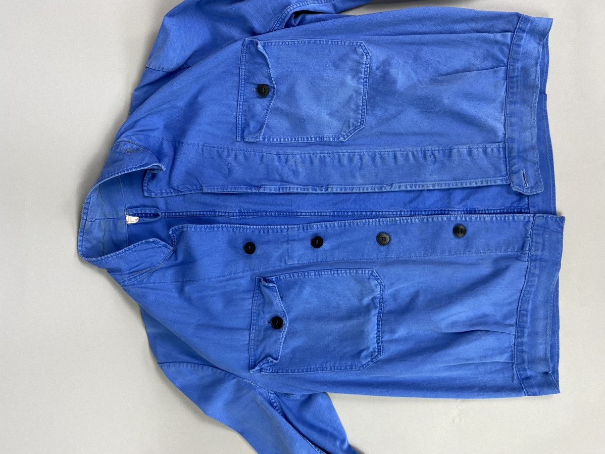 Le Laboureur × Vetra × Vintage Vintage Light Blue Cotton Workwear Jacket – Midweight Size US M / EU 48-50 / 2 - 9 Thumbnail