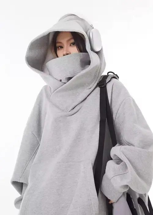 Japanese Brand Takako x Asuka Solid Color Ninja Turtleneck Hoodie Size US M / EU 48-50 / 2 - 1 Thumbnail