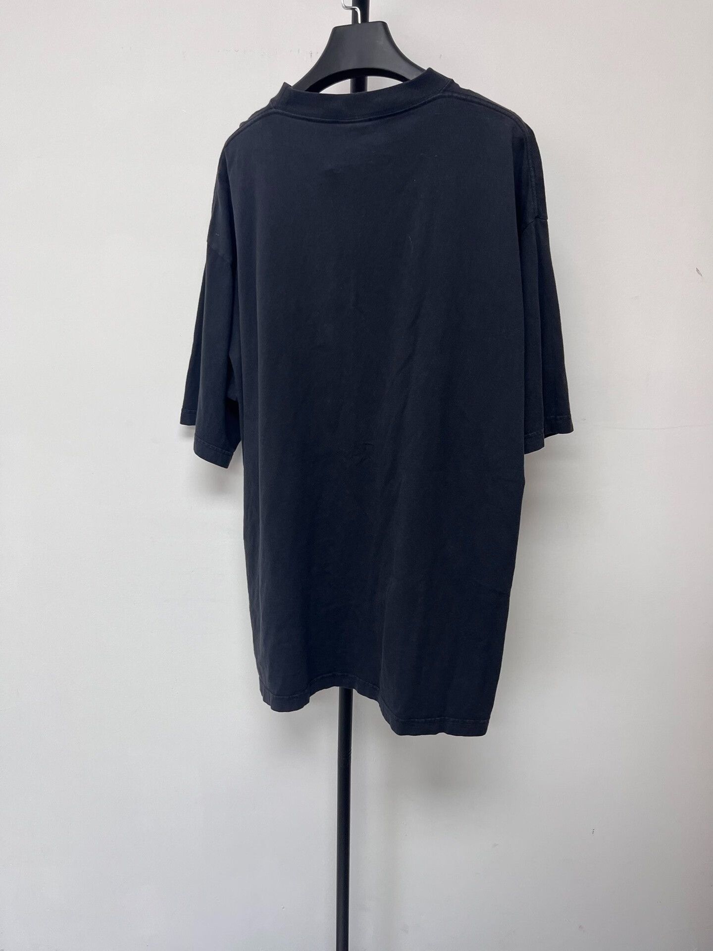 Balenciaga Balenciaga Loose Fit Black Graphic T-Shirt Size US L / EU 52-54 / 3 - 2 Thumbnail