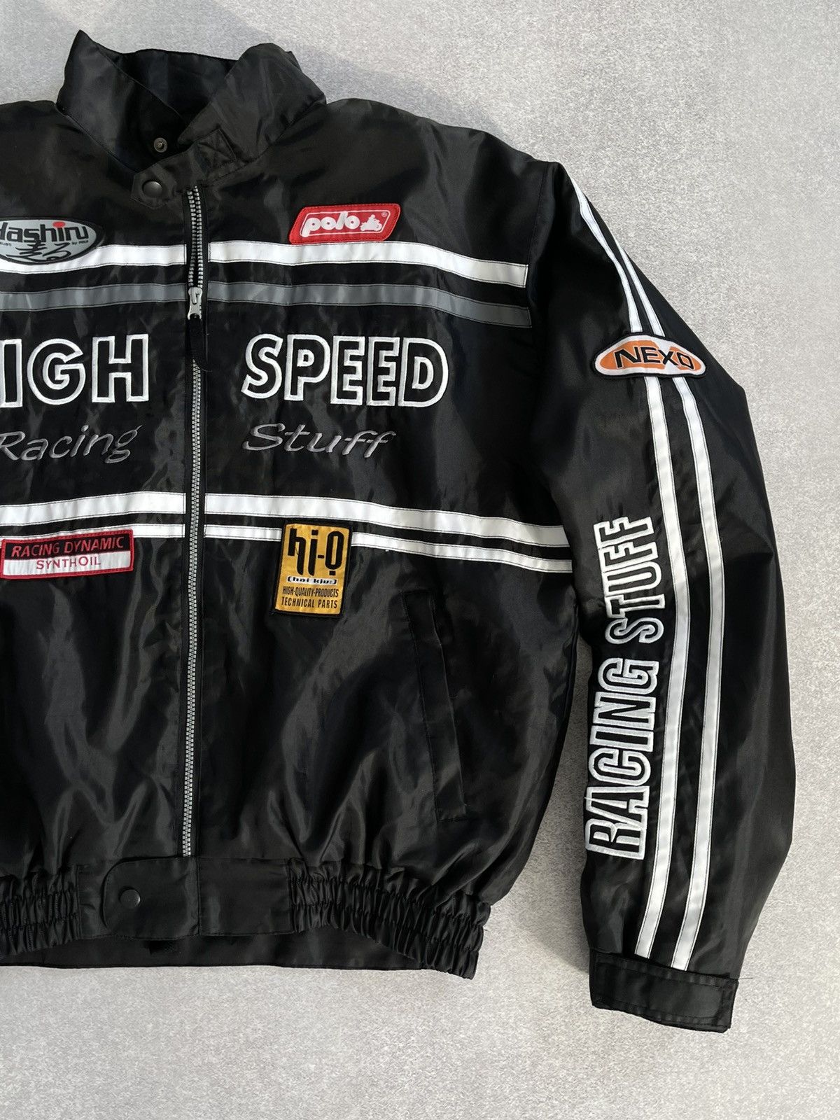 Vintage Vintage Polo High Speed Racing Multi Logo Moto Jacket Size US XXL / EU 58 / 5 - 4 Thumbnail