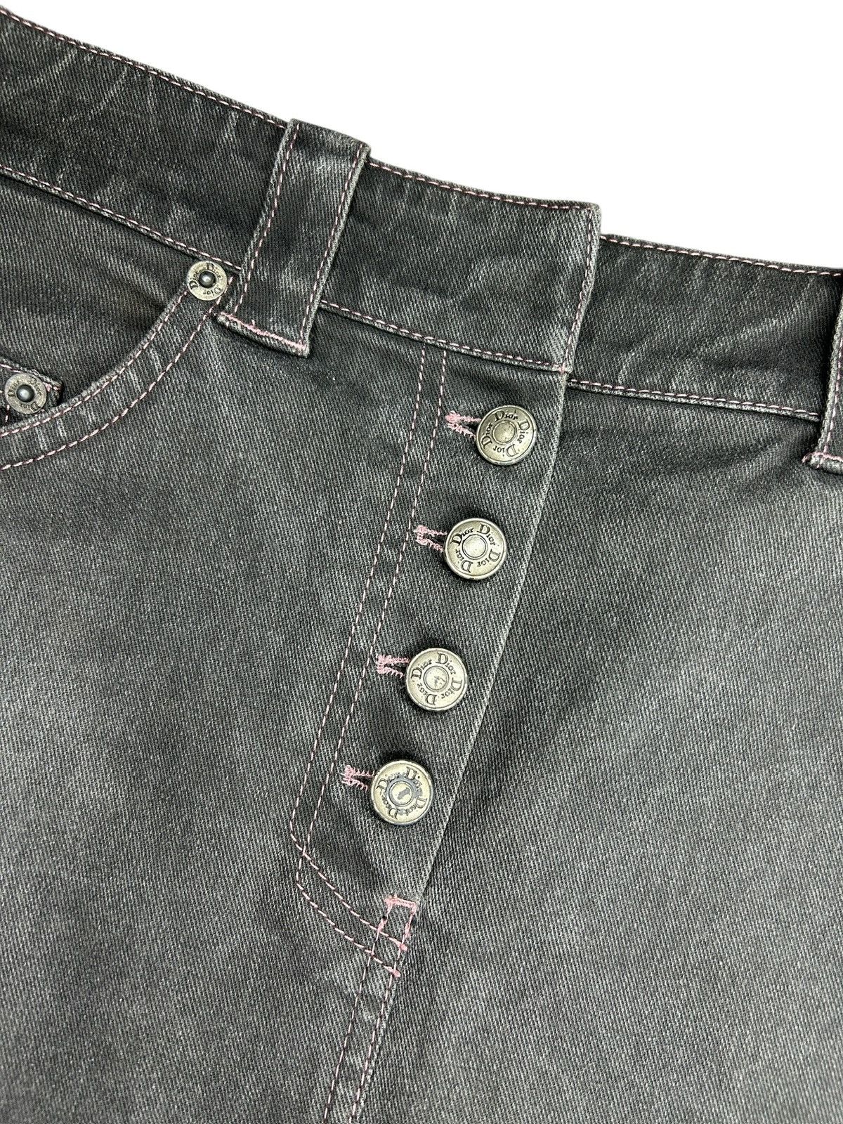 Dior S/S 03 Dior by Galliano Denim Skirt Size 26" / US 2 / IT 38 - 6 Thumbnail