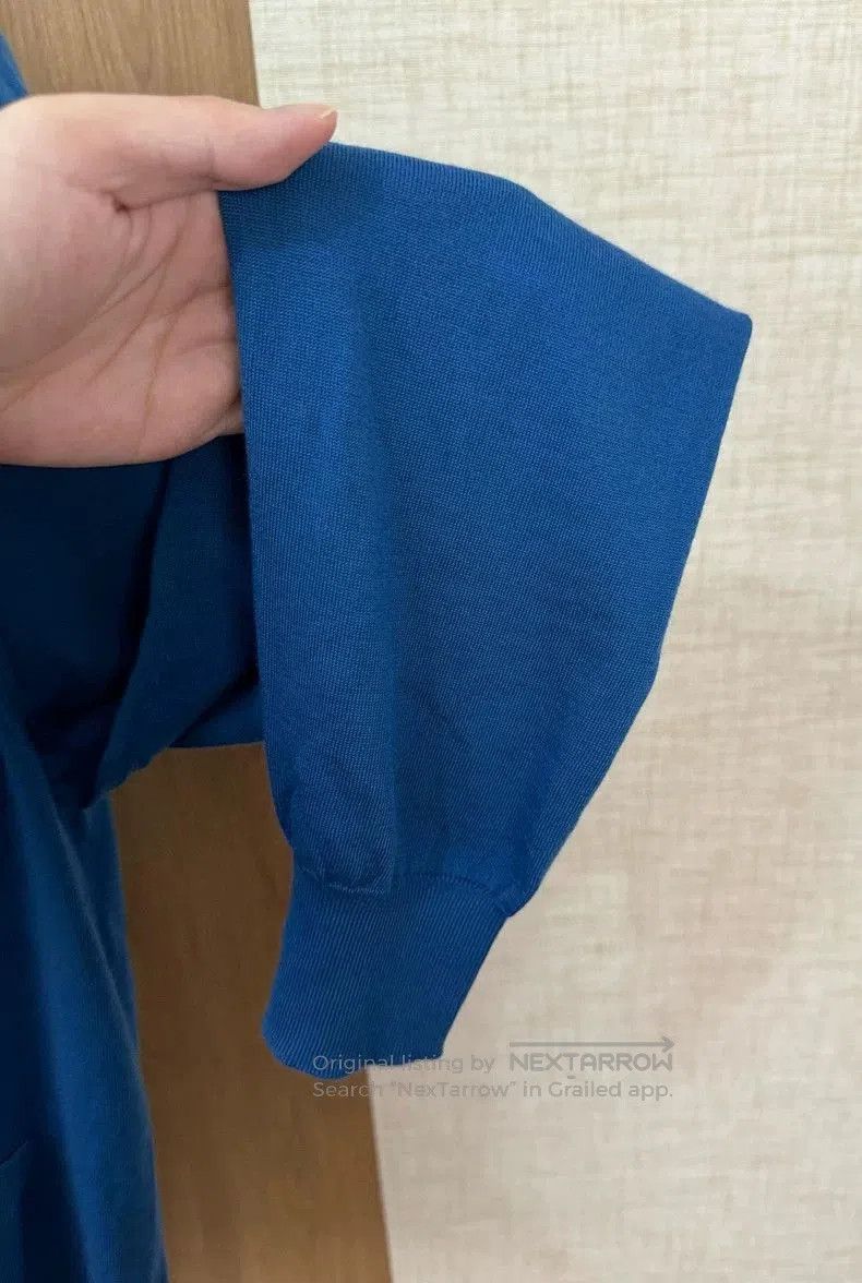 Loro Piana Loro Piana Blue Knit Zip Cardigan. Size US M / EU 48-50 / 2 - 5 Thumbnail