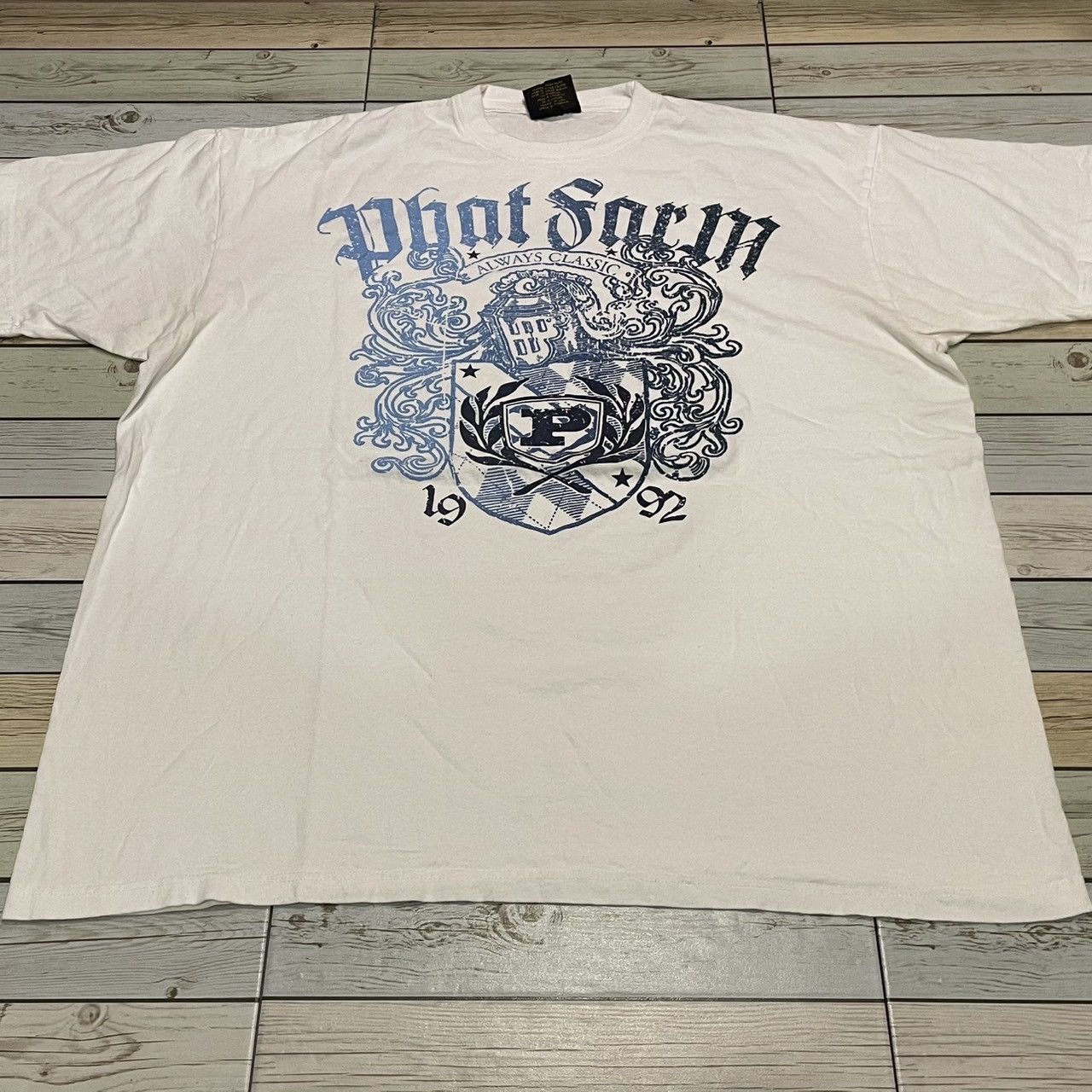 Affliction × Ed Hardy × Tapout 3xl Phat Farm Wings Cross Tee Y2K Affliction Style Size US XXL / EU 58 / 5 - 1 Thumbnail