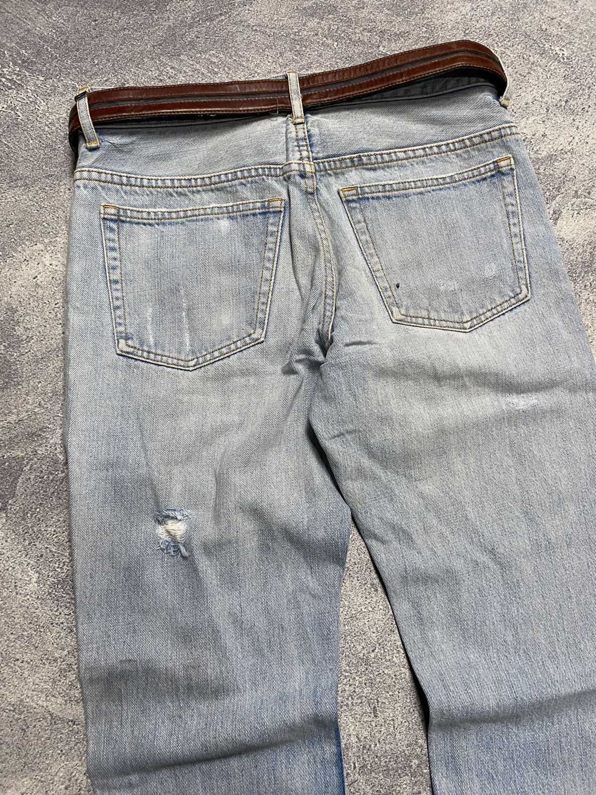 Yohji Yamamoto Vintage Ined Homme by Yohji Yamamoto Denim Flare Pant Size US 30 / EU 46 - 5 Thumbnail
