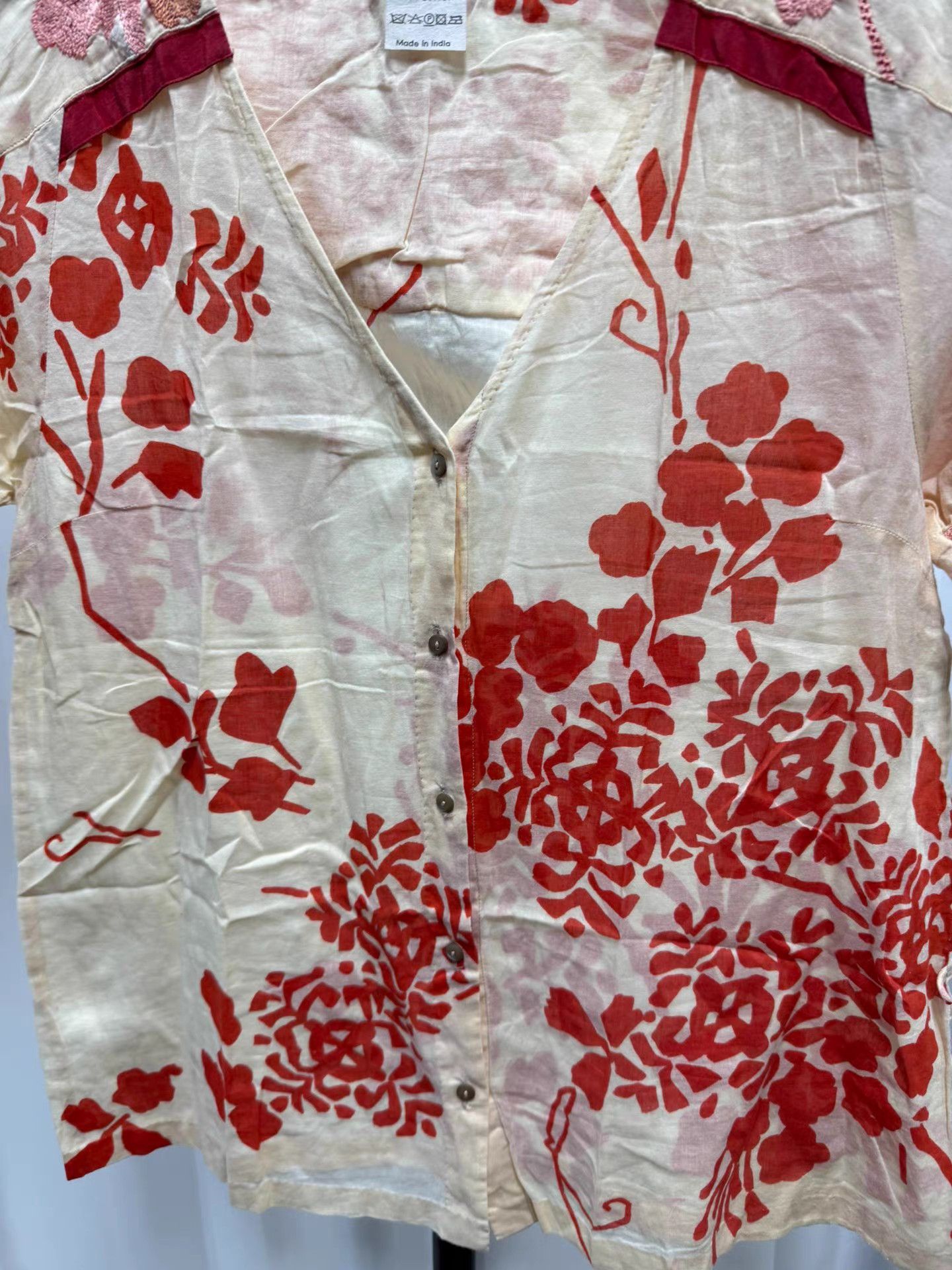 Dries Van Noten Dries van noten Embroidered Flower Short Sleeve K20 Size XS / US 0-2 / IT 36-38 - 3 Thumbnail