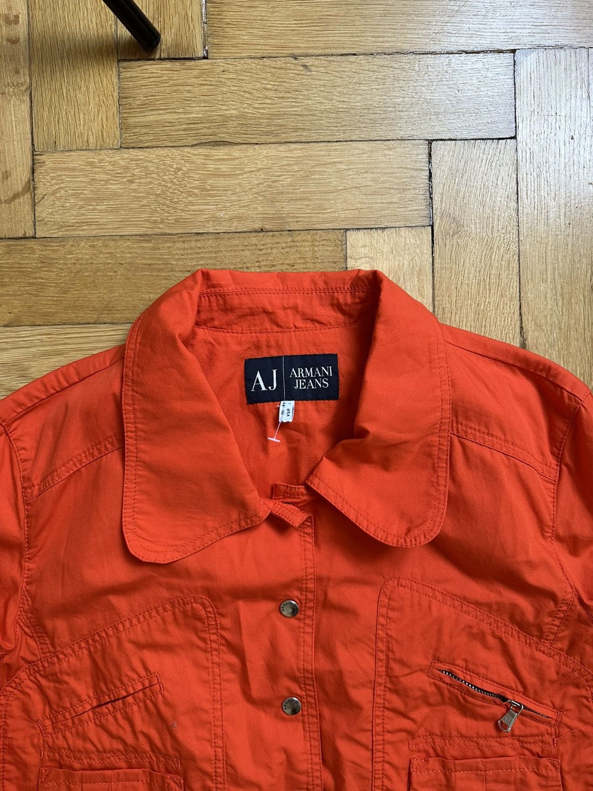 Armani Jeans Vintage 90s Archive Cropped Multi-pocket Jacket