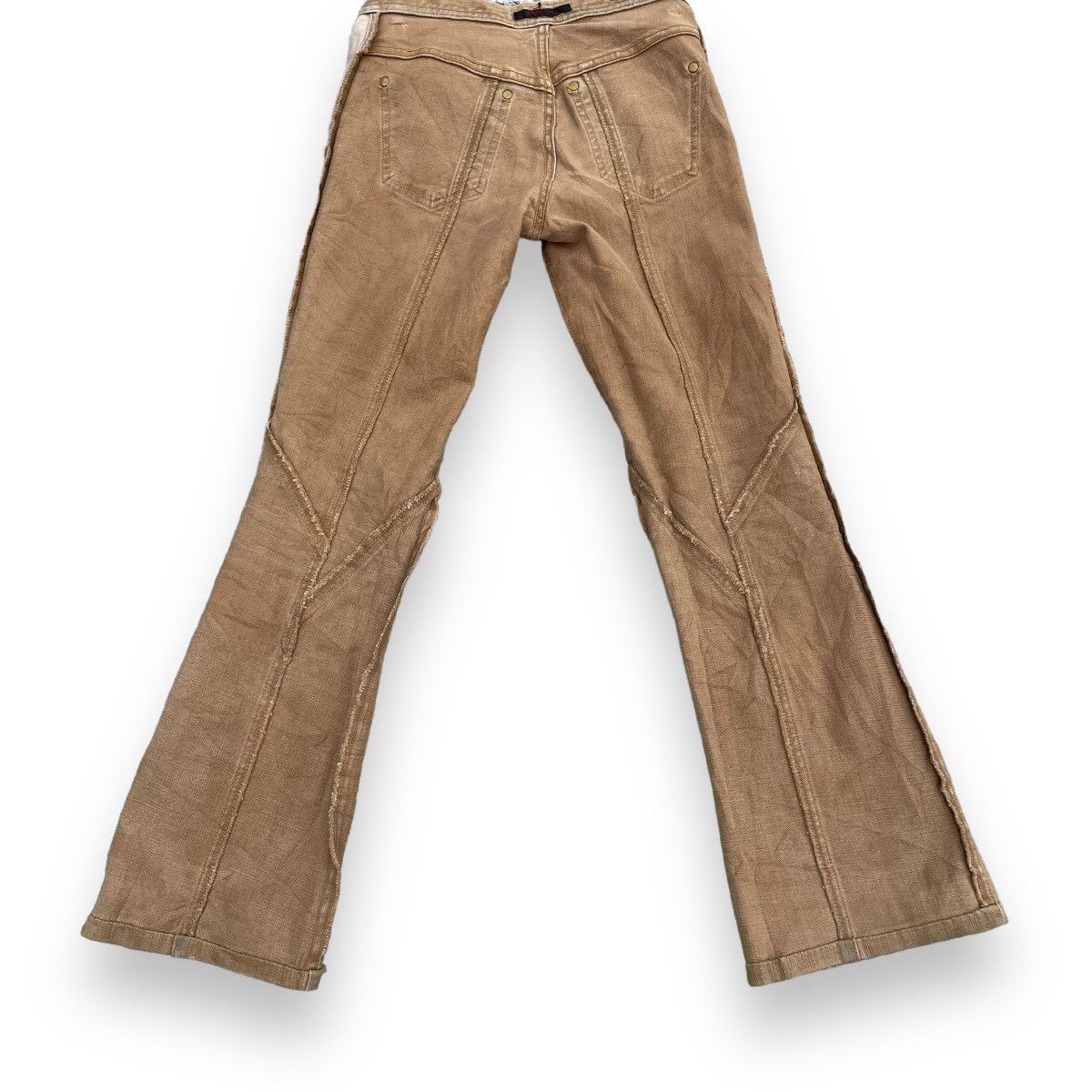 If Six Was Nine × Japanese Brand × Le Grande Bleu (L.G.B.) VINTAGE JAPANESE SUPER FLARE DENIM PANTS Size 26" / US 2 / IT 38 - 16 Thumbnail
