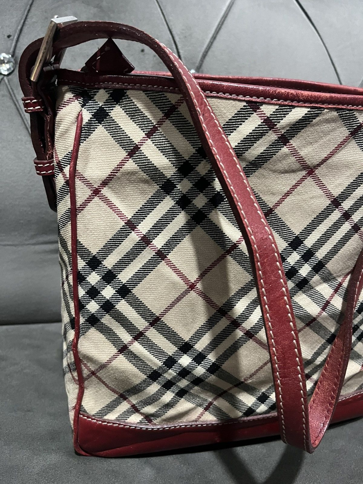 Burberry Auth BURBERRY Nova Check Blue Label Shoulder Bag Canvas Size ONE SIZE - 6 Thumbnail
